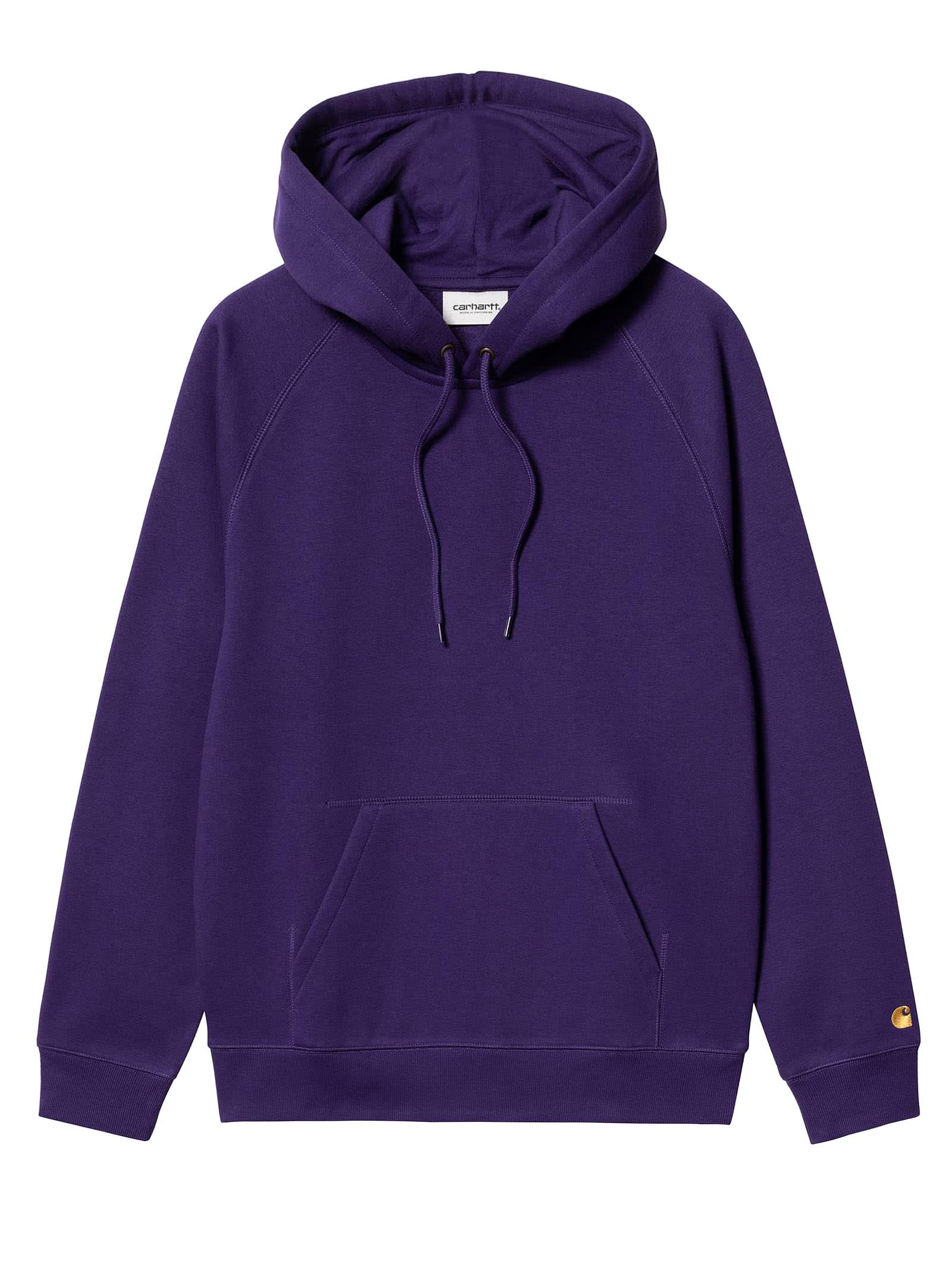 Purple Cotton Hoodie