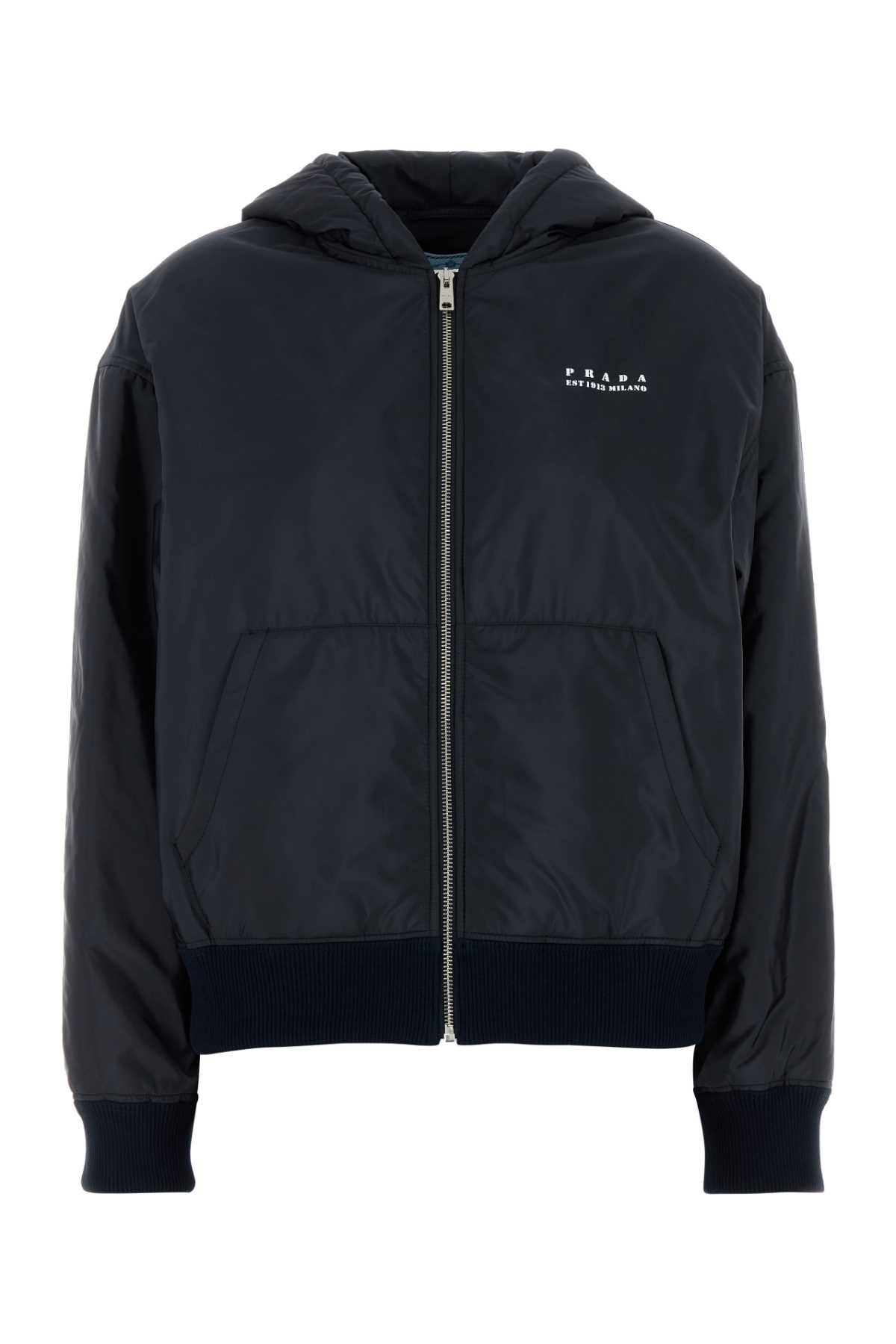 Navy Blue Re-nylon Padded Jacket