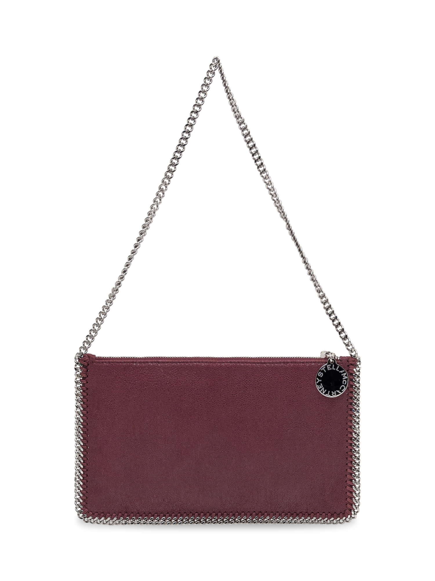 Stella Mccartney Falabella Pochette In Burgundy