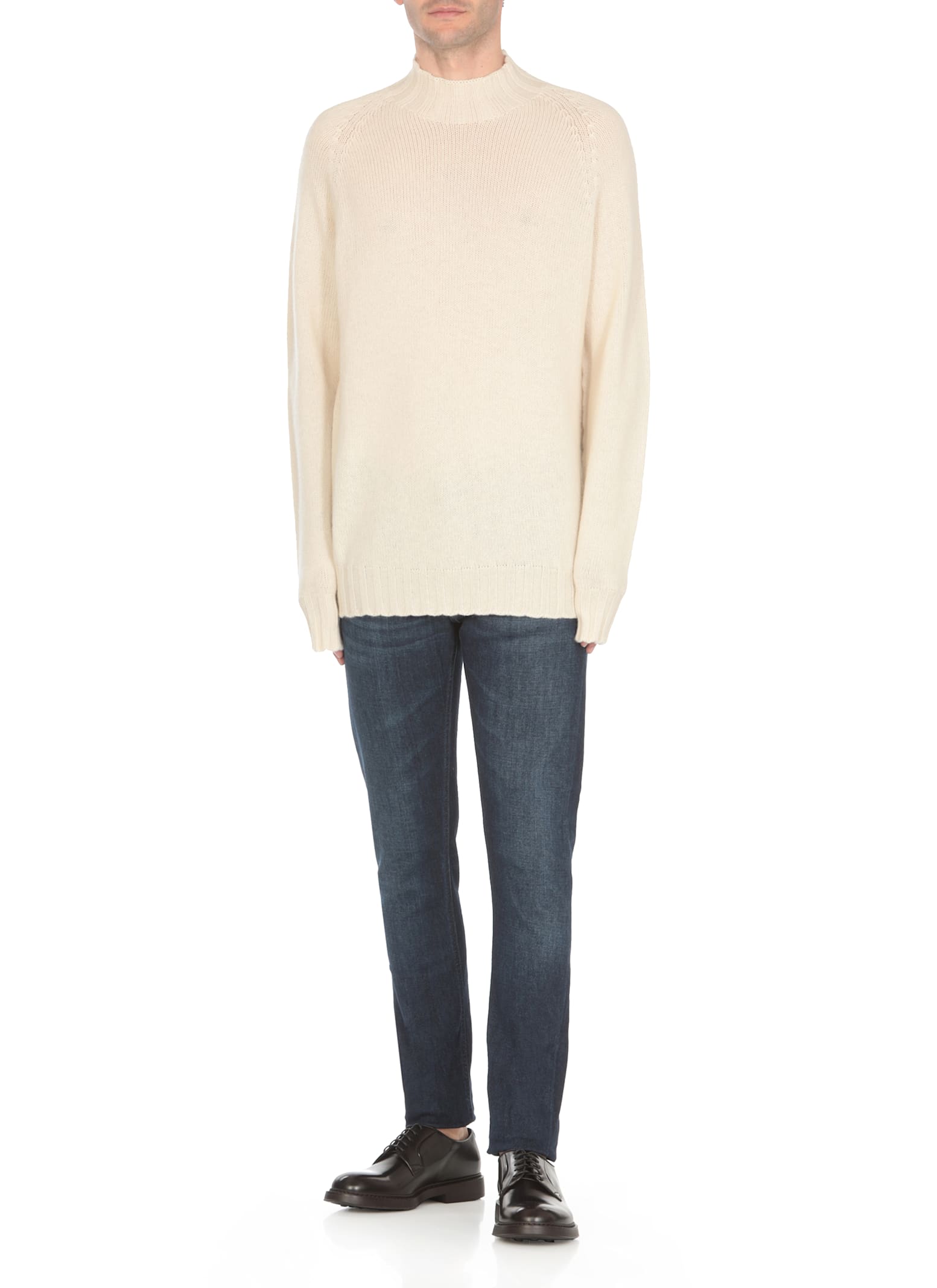 Shop Tagliatore Filbert Sweater In Ivory