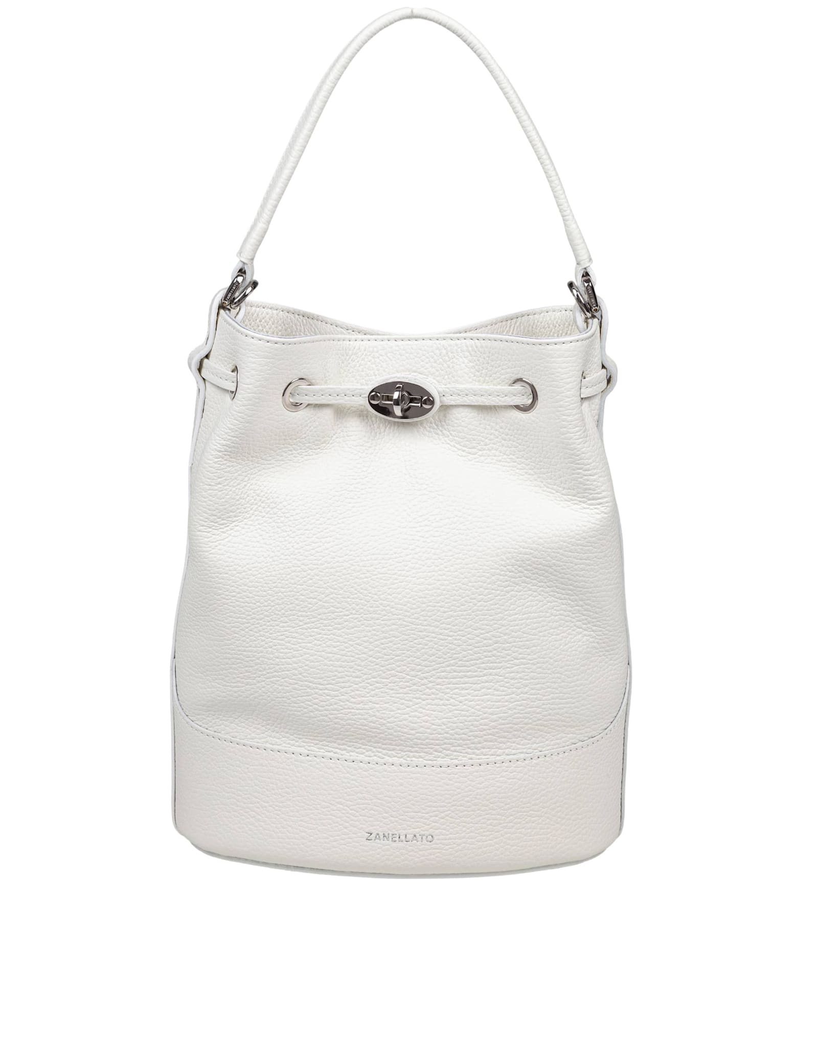 Monda Daily Day S Bucket Bag In Milk Color Leather