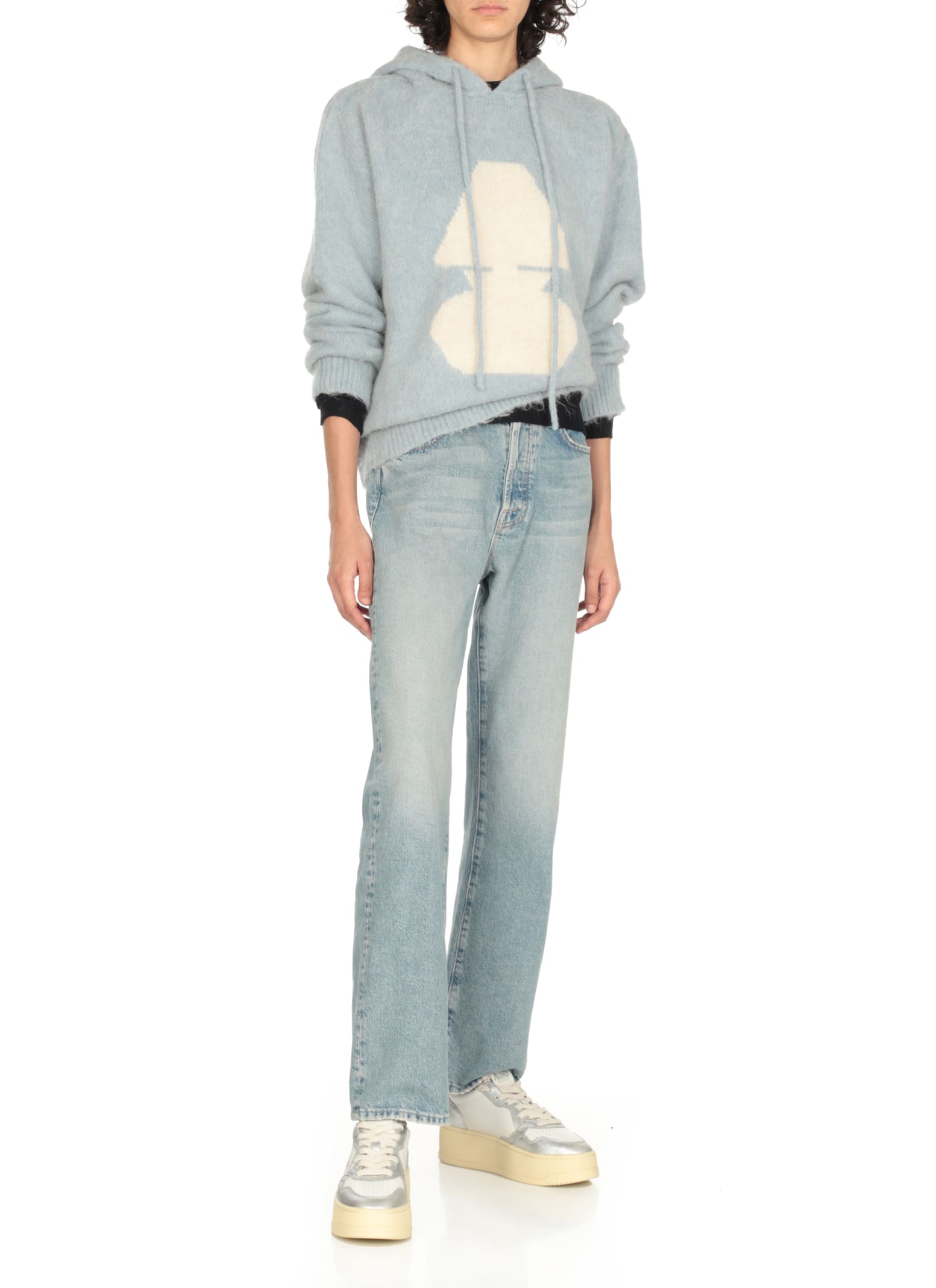 Autry Platform Low Sneakers In White