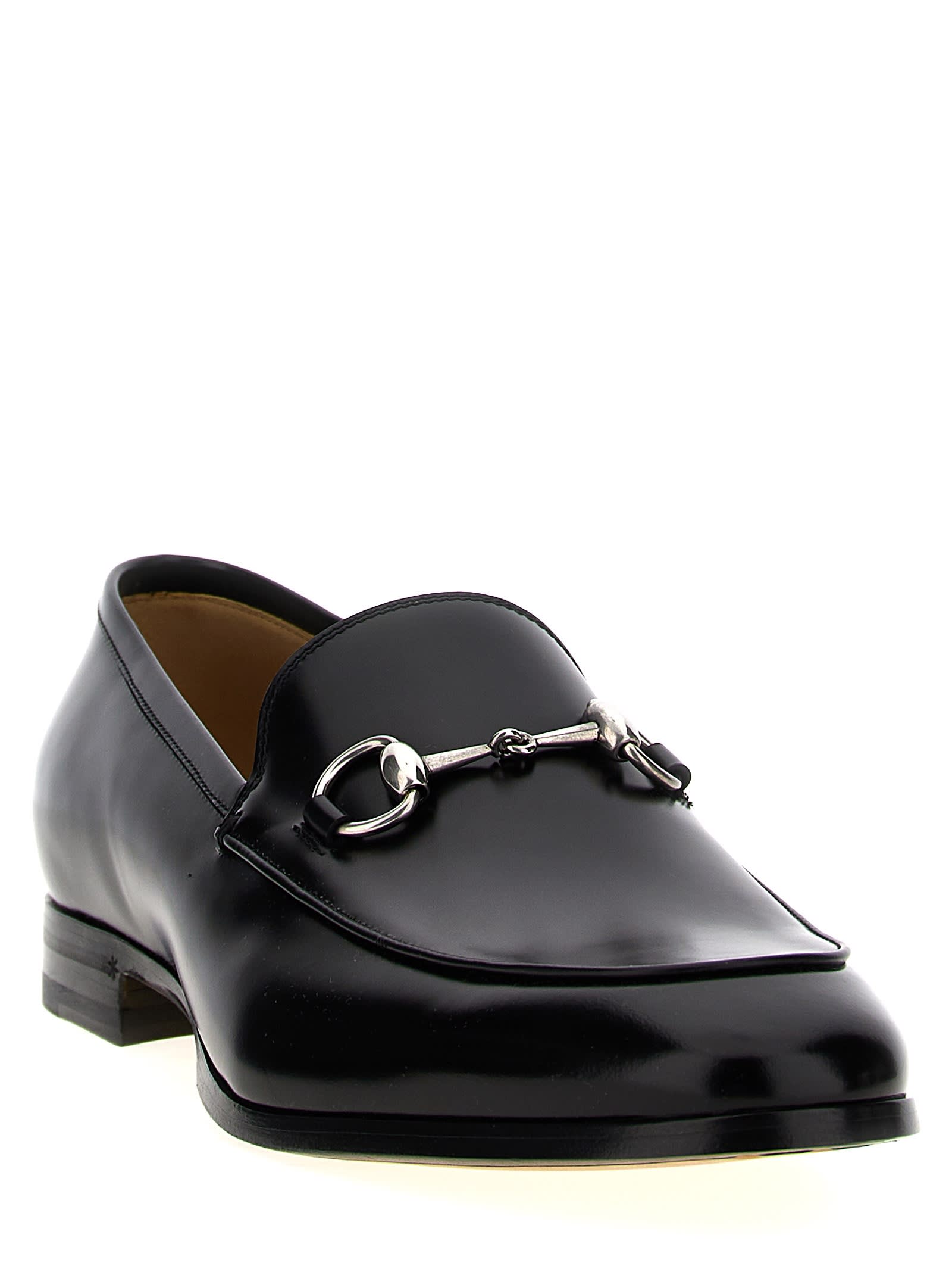 Shop Gucci Morsetto Loafers In Black