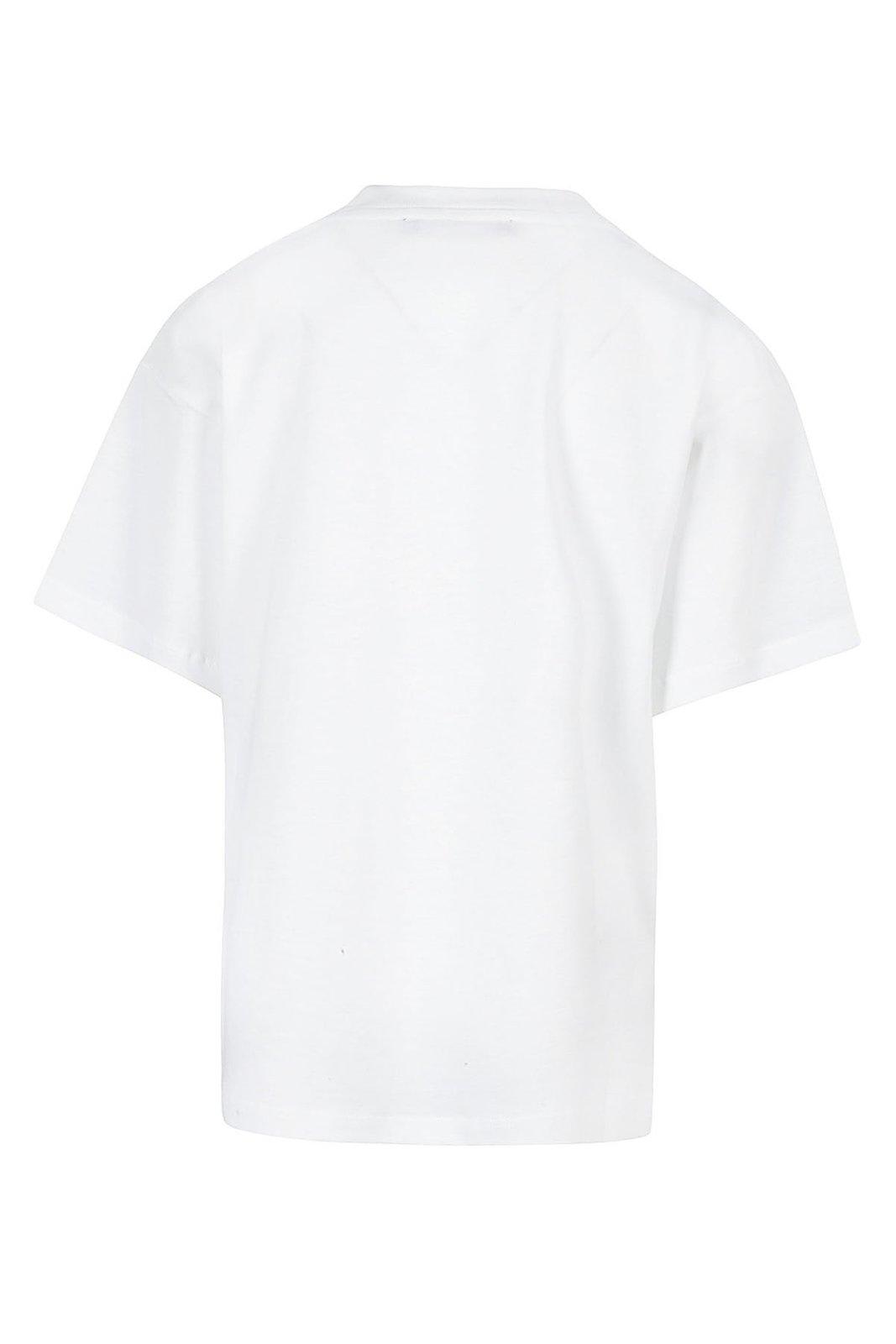 Shop Balmain Logo-printed Crewneck T-shirt In Ne