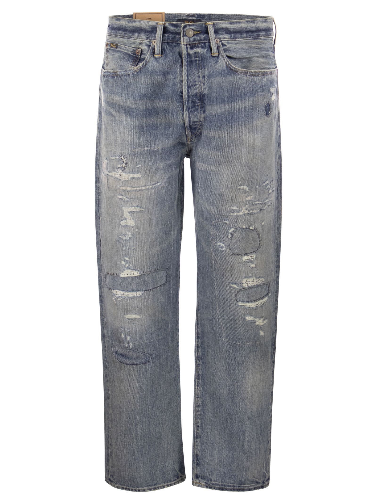 Shop Polo Ralph Lauren Classic-fit Vintage Jeans In Denim