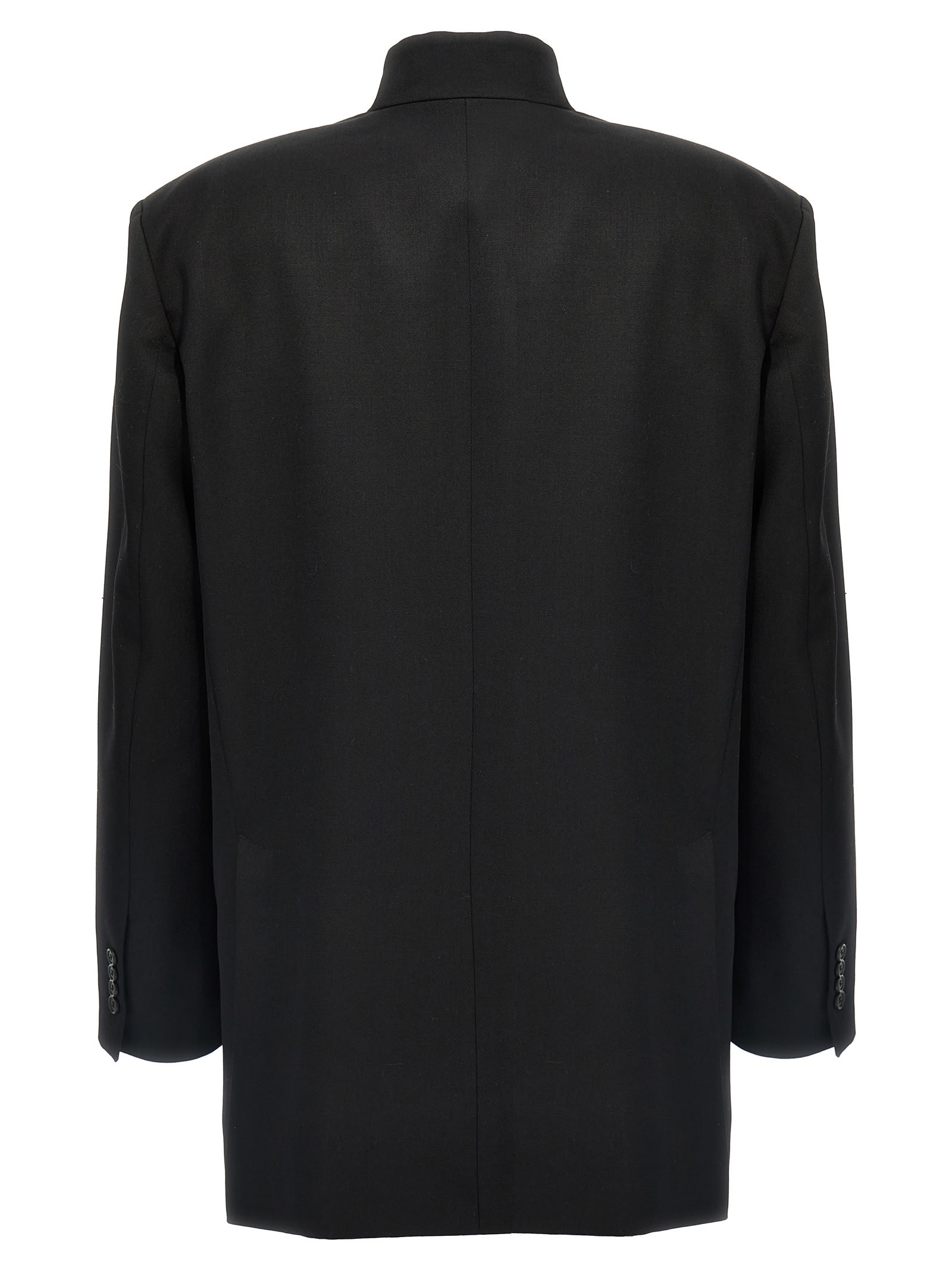 ATTICO SINGLE-BREASTED WOOL BLAZER