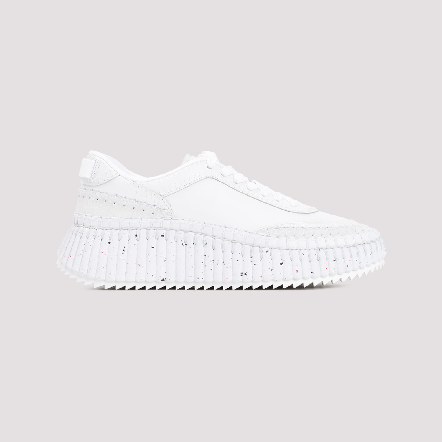 Shop Chloé Nama Sneakers In Brilliant White