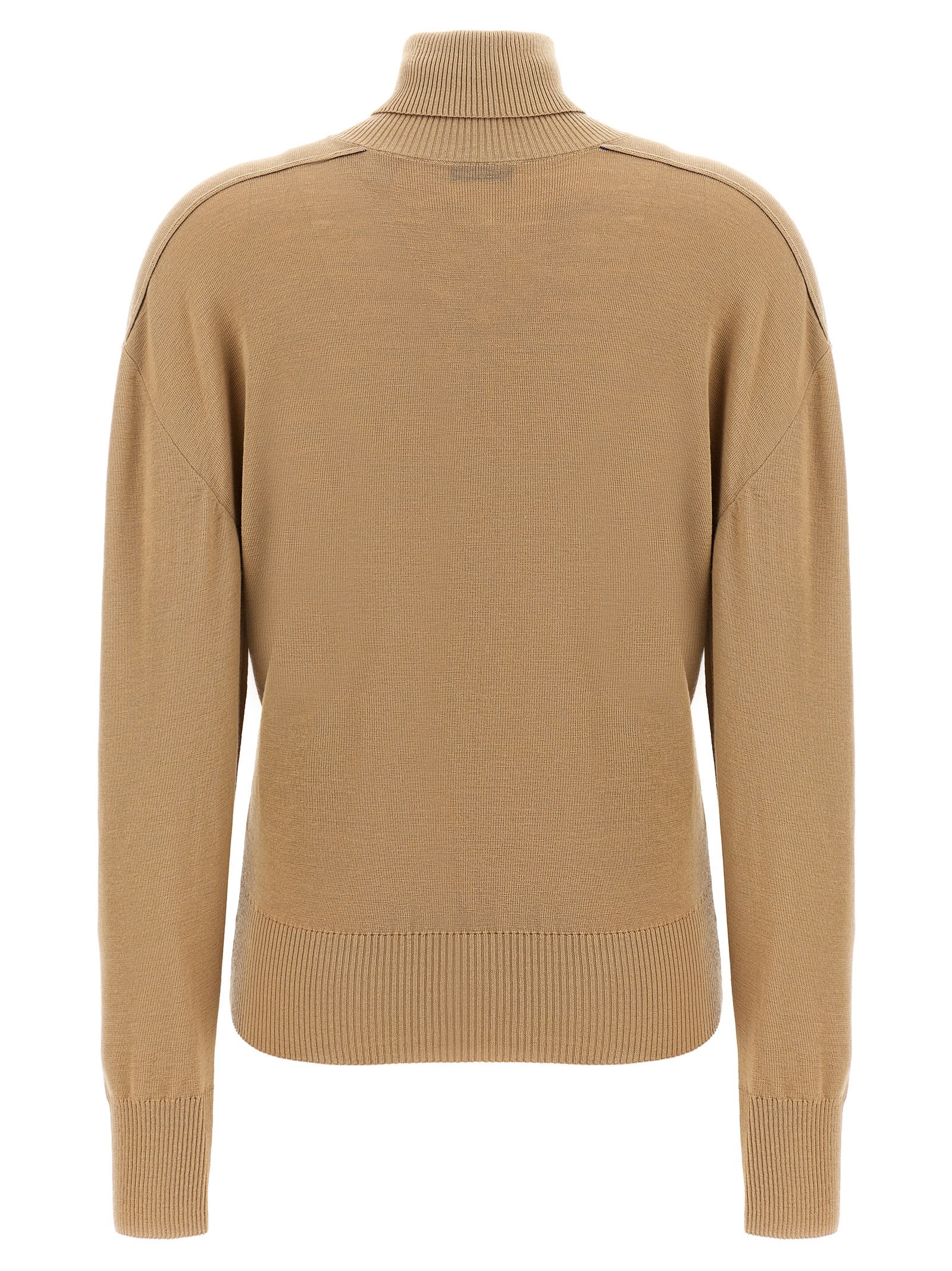 Shop Burberry Turtle-neck Sweater In Beige