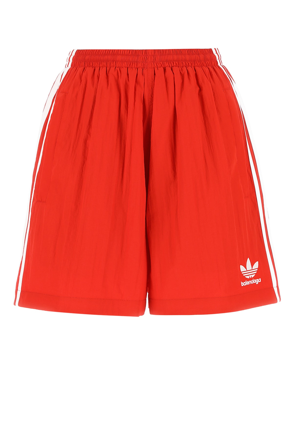 Shop Balenciaga Shorts Adidas In Red