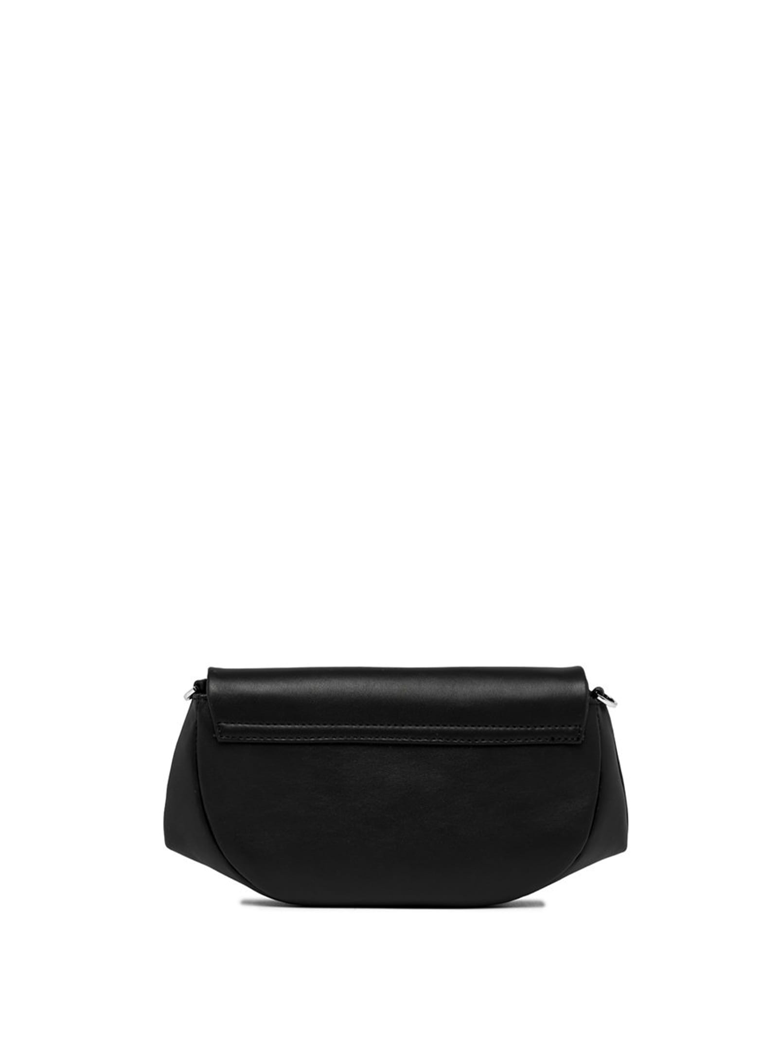 Shop Gianni Chiarini Adele Leather Clutch Bag With Shoulder Strap In Nero