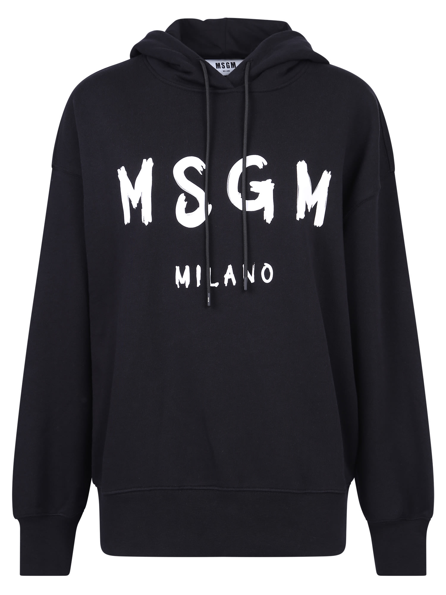 Shop Msgm Relaxed Fit Sweatshirt In Black