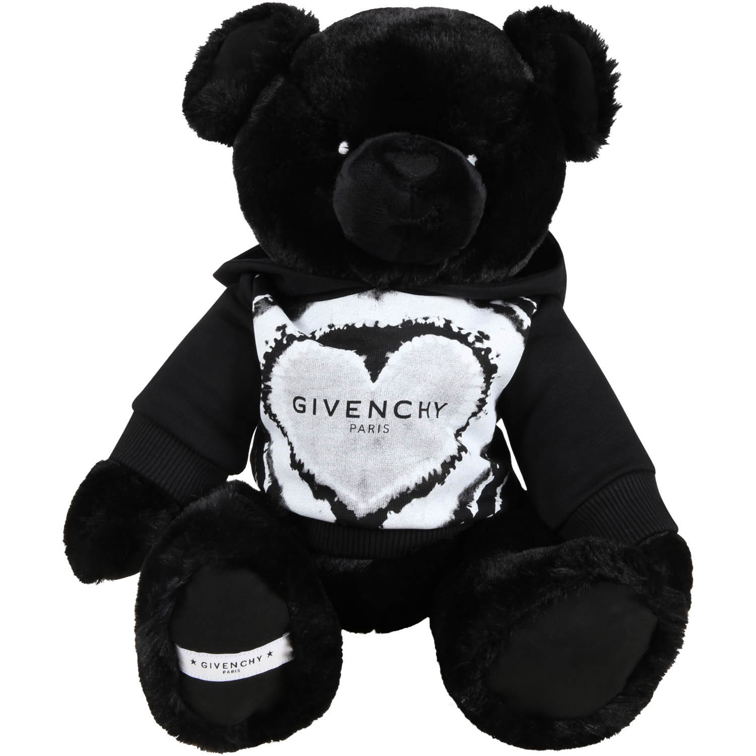 Givenchy Black Teddy Bear For Kids With Logo