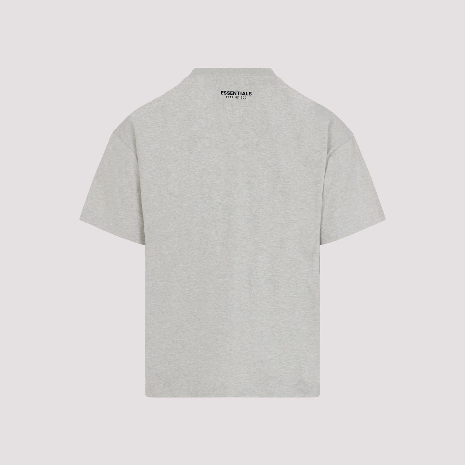 Fear Of God Long-sleeved T-shirt With Ribbed Crew Neck And Signature Logos In Neutral