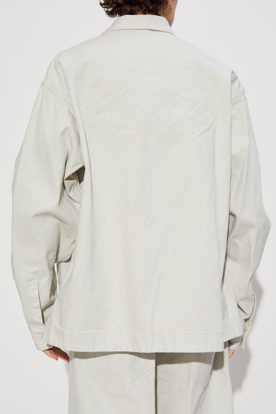 Dsquared2 Icon New Generation Overshirt In Off-white