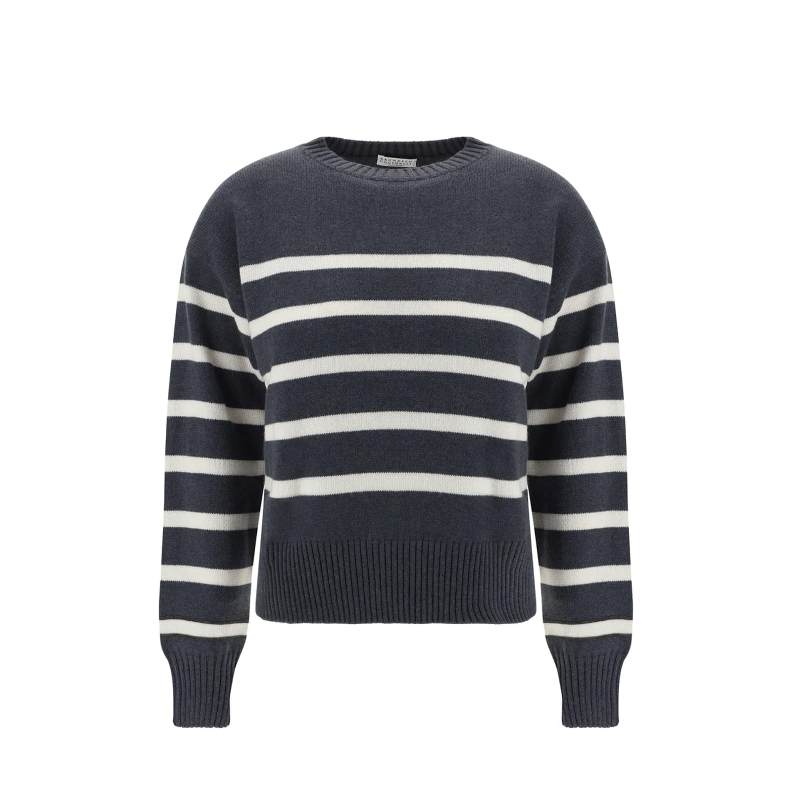 Shop Brunello Cucinelli Cashmere Sweater In Gray