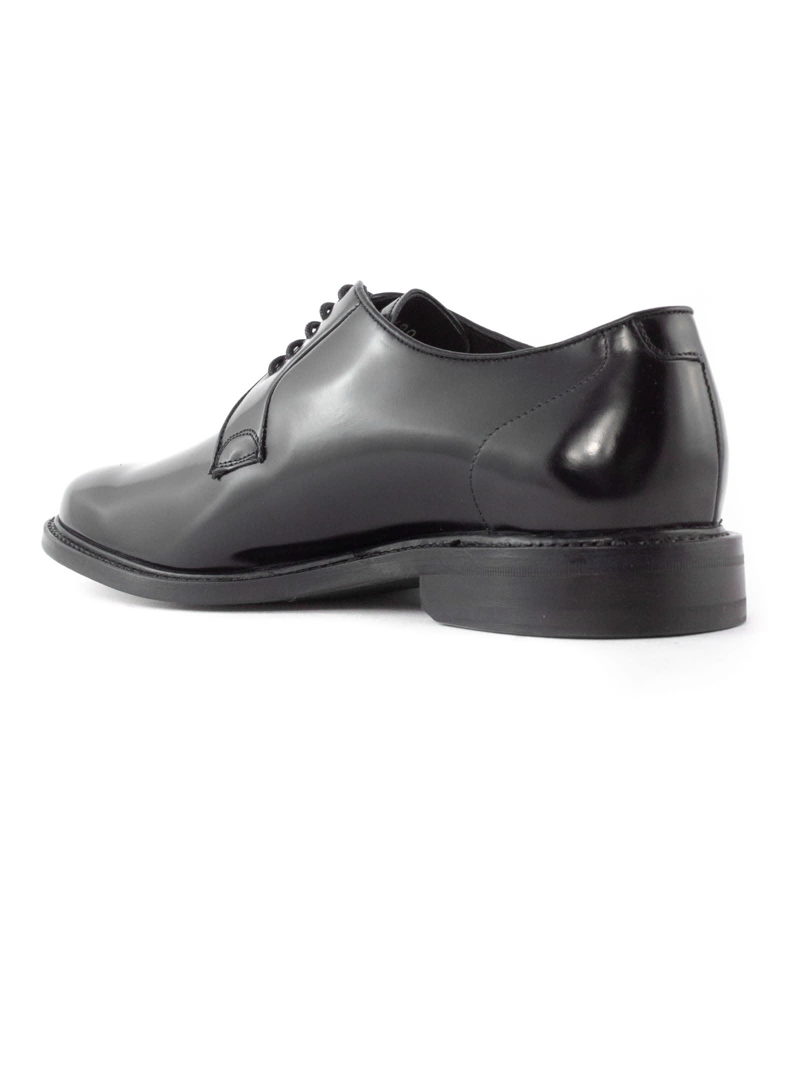 Shop Berwick 1707 Black Patent Leather Derby Shoes