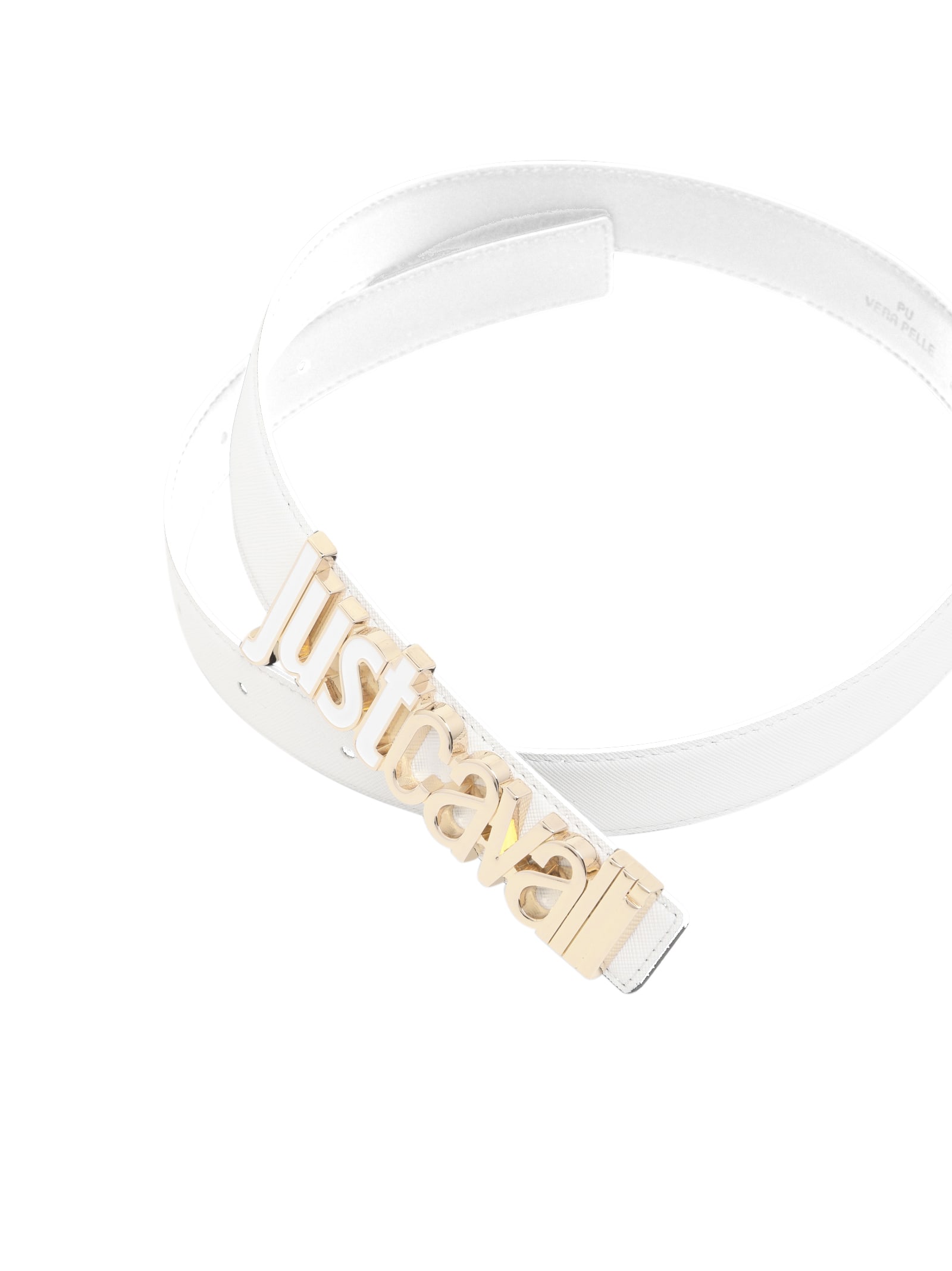 Just Cavalli White Belt In White