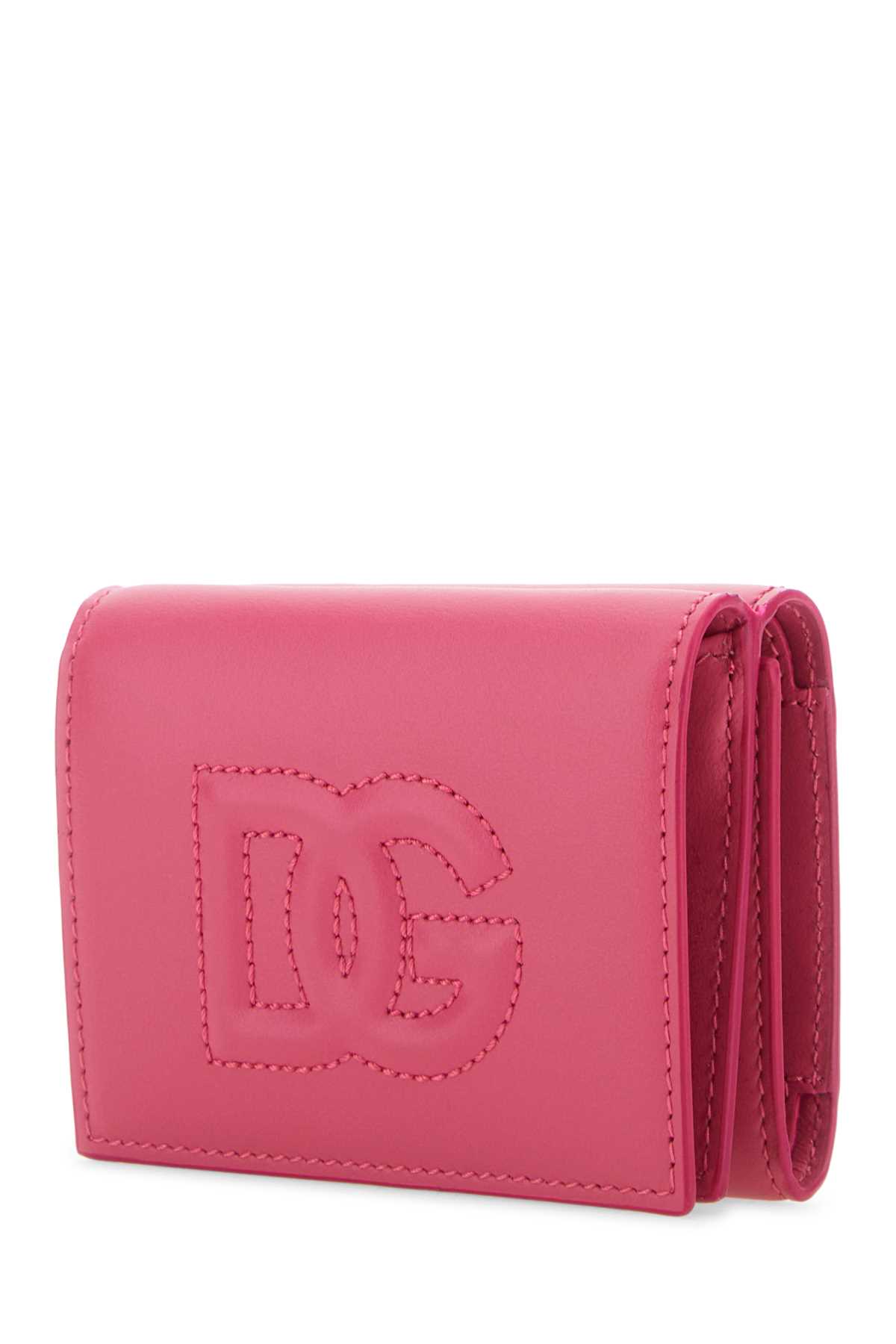 Dolce & Gabbana Fuchsia Leather Wallet In Glicine