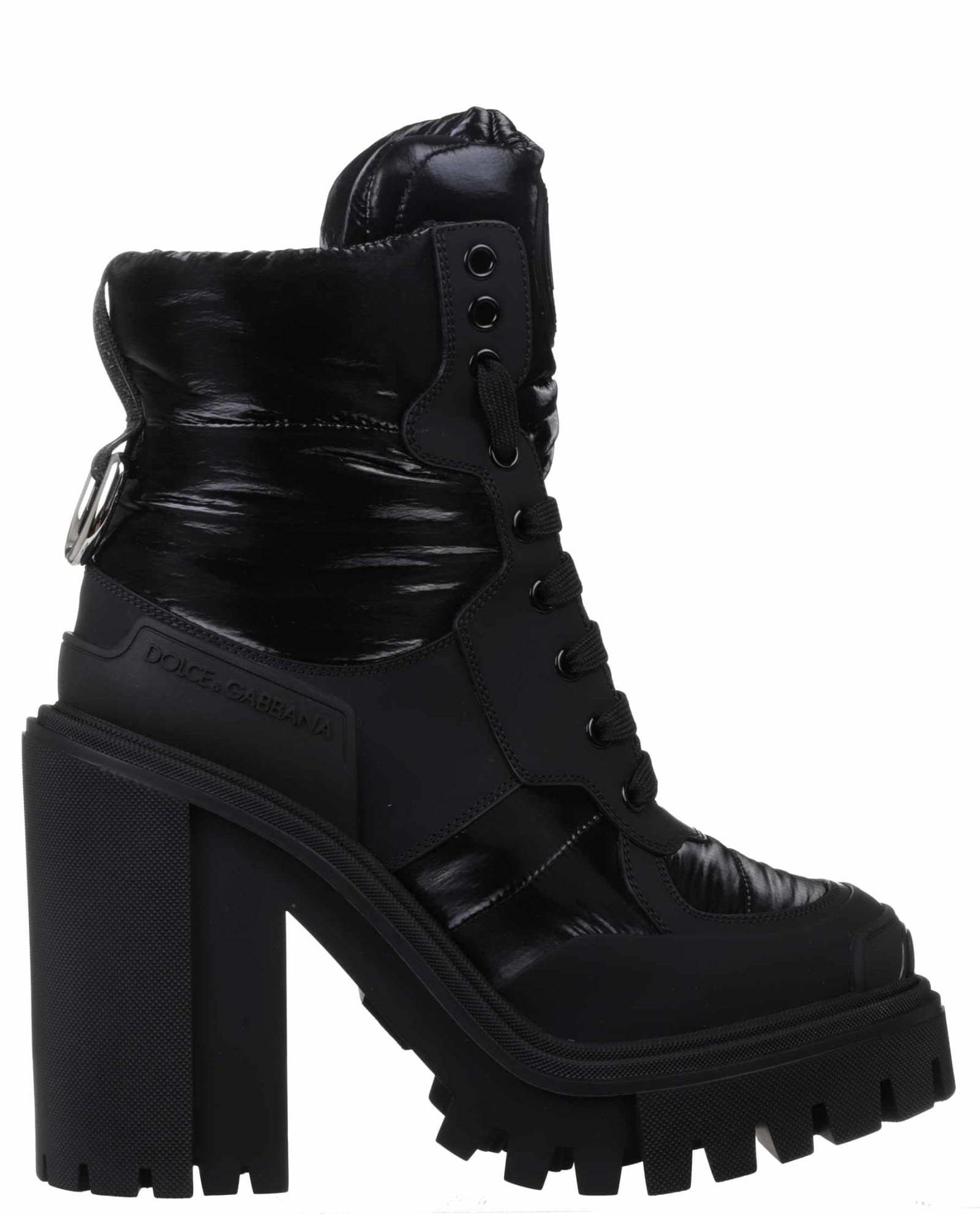 Dolce & Gabbana Black Trekking Boots