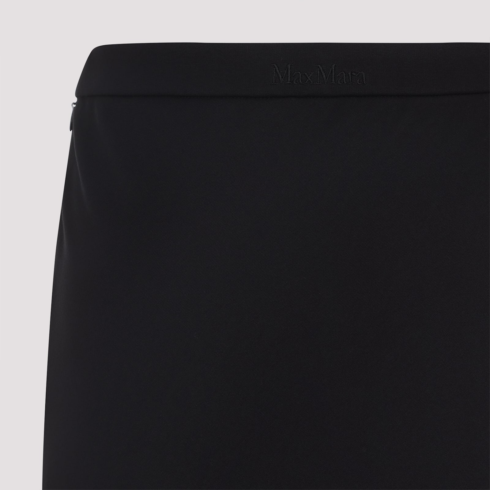 Max Mara Flared Hem Full Length High Waist Skirt In Black