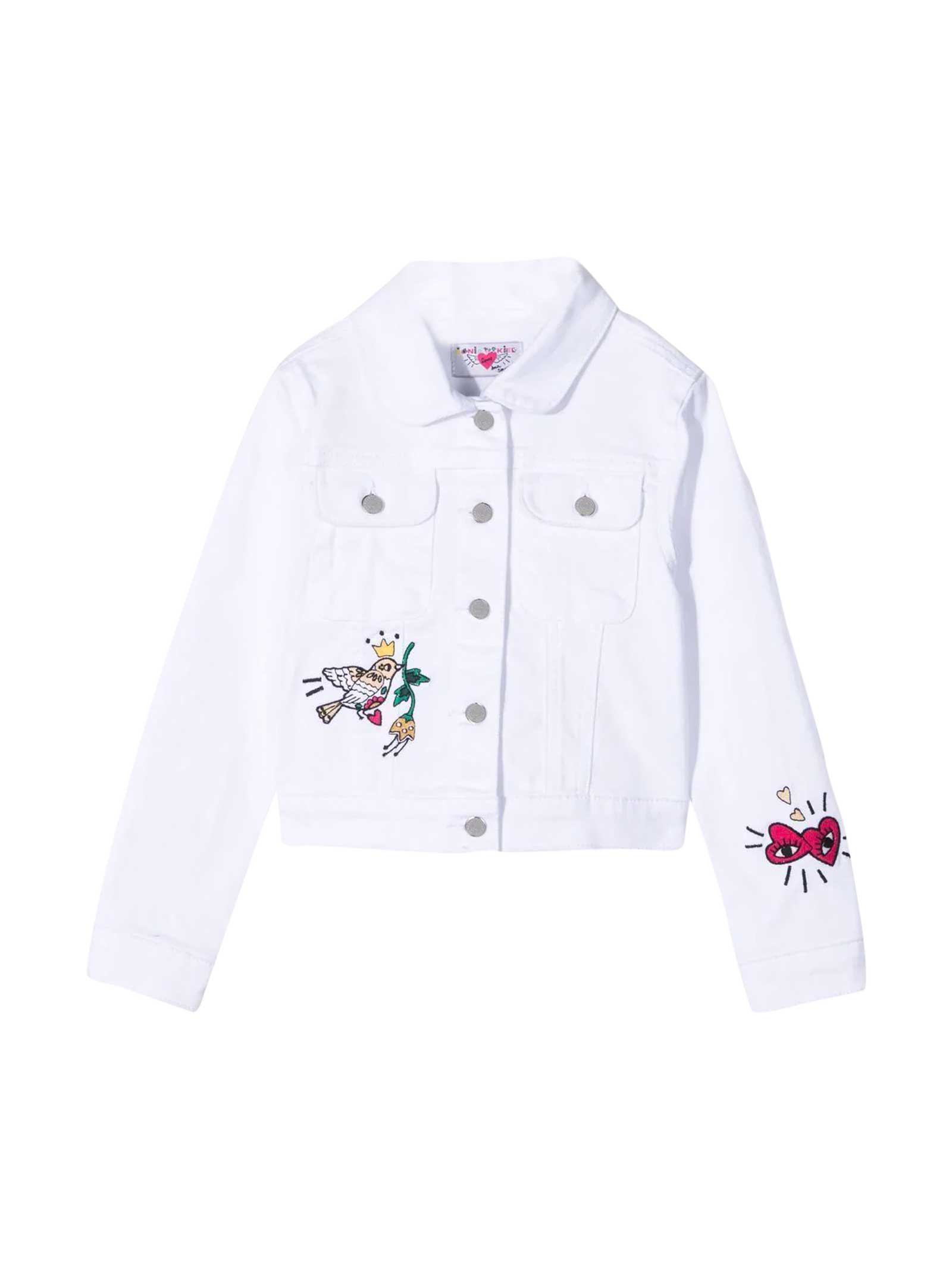 Sonia Rykiel White Enfant Denim Jacket