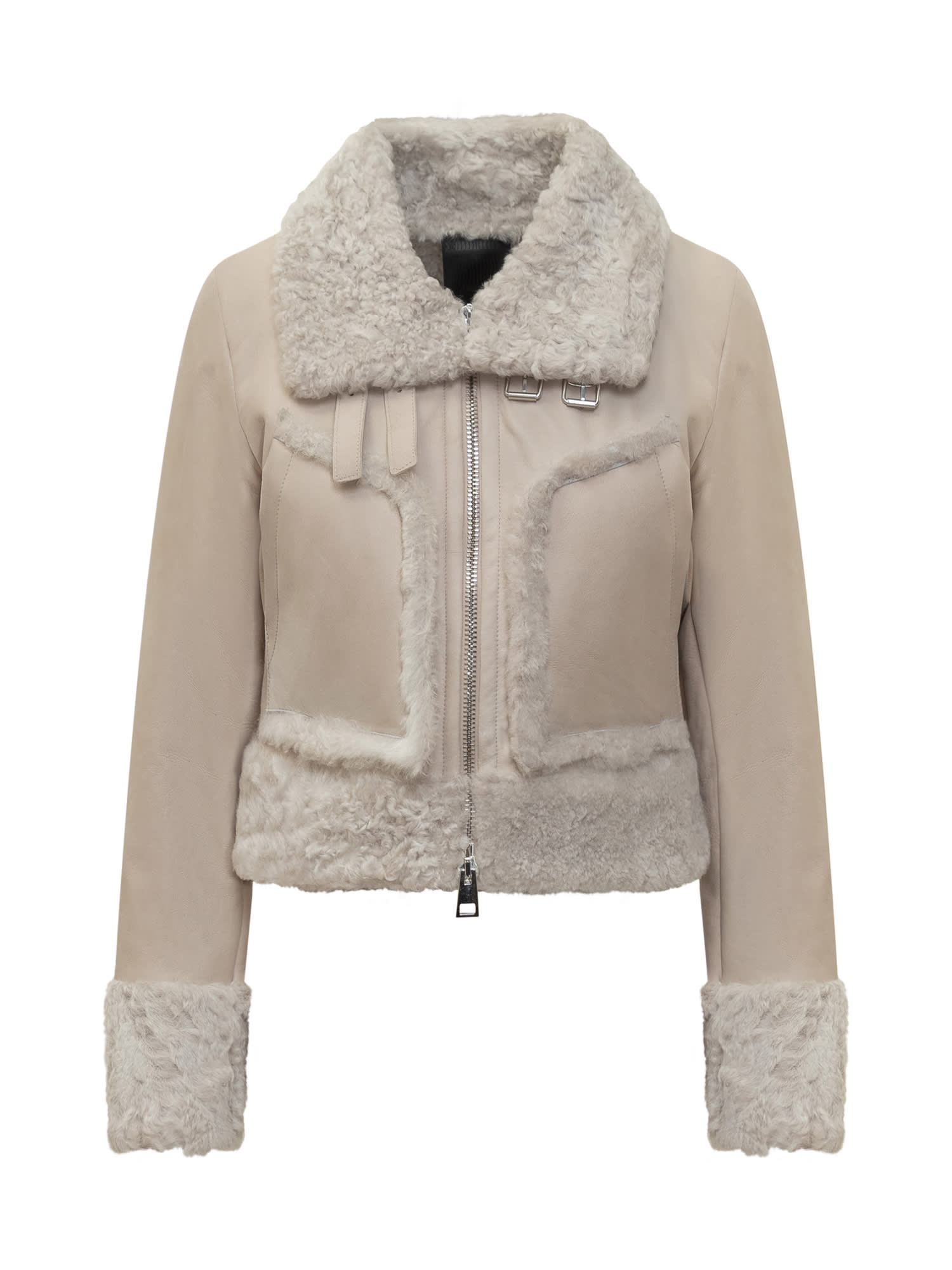 Shop Giocasta Shealing Jacket In Bianco