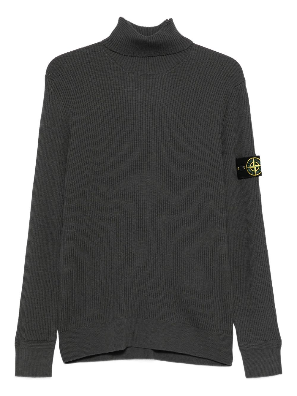 Stone Island Gray Turtleneck Sweater In Gray