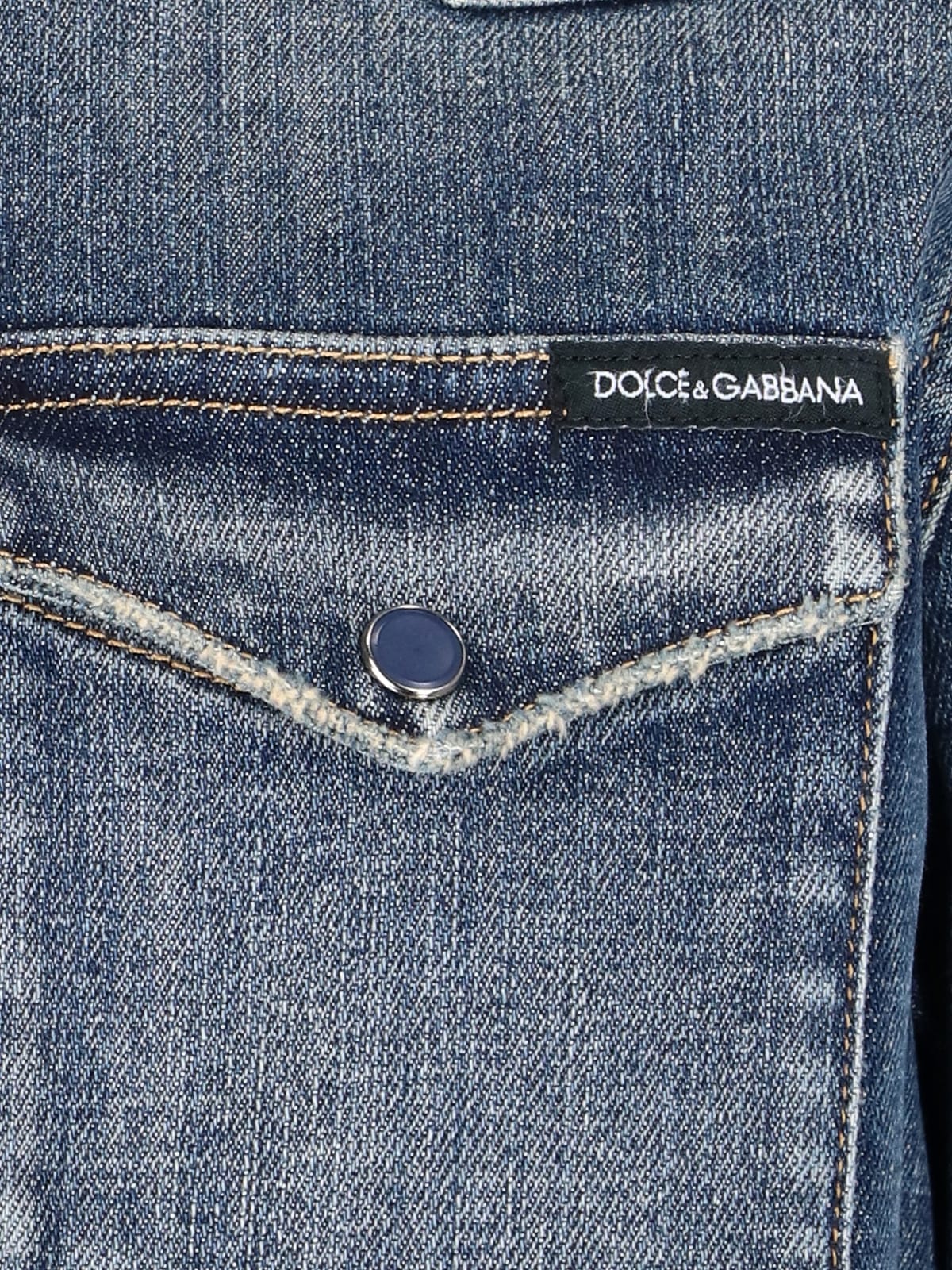 Shop Dolce & Gabbana Denim Shirt In Blue