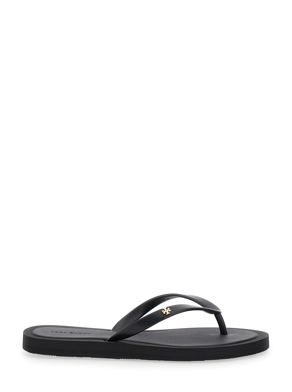 Shop Tory Burch Slate Rubber Kira Thong Slippers