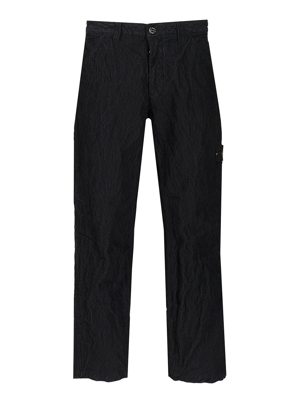 Stone Island Cotton Regular Fit Pants In Black