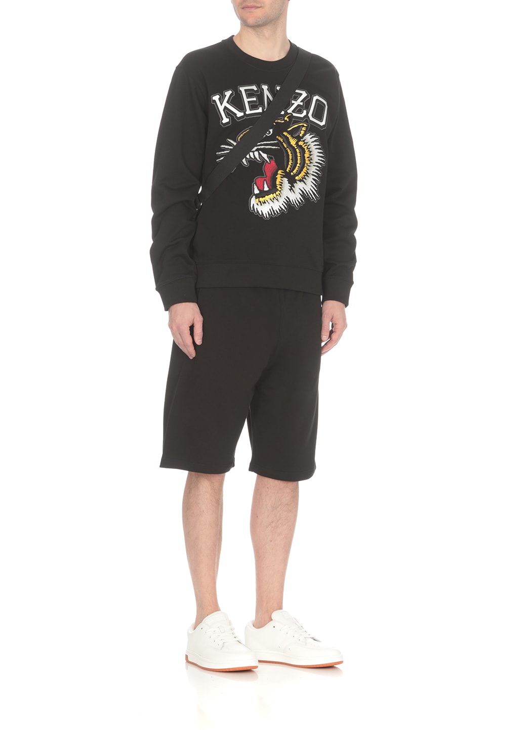 Shop Kenzo Tiger Varsity Sweatshirt In Black