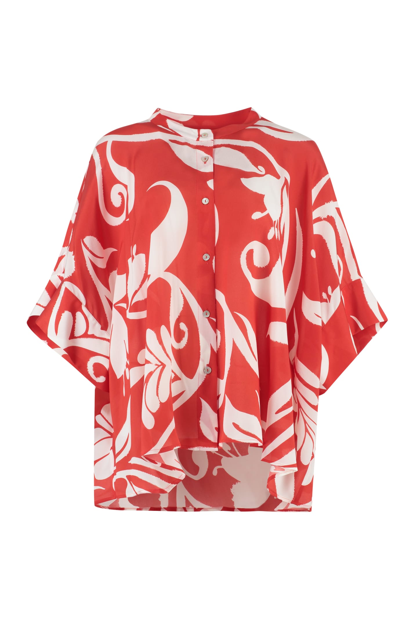 Barba Napoli Printed Silk Shirt
