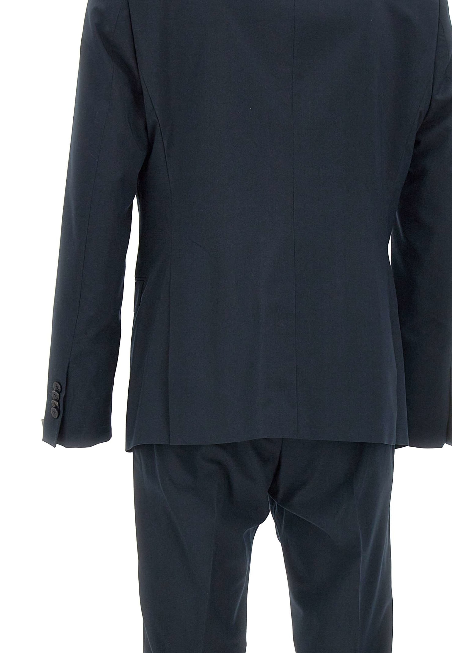 Shop Manuel Ritz Viscose Two-piece Suit In Nero