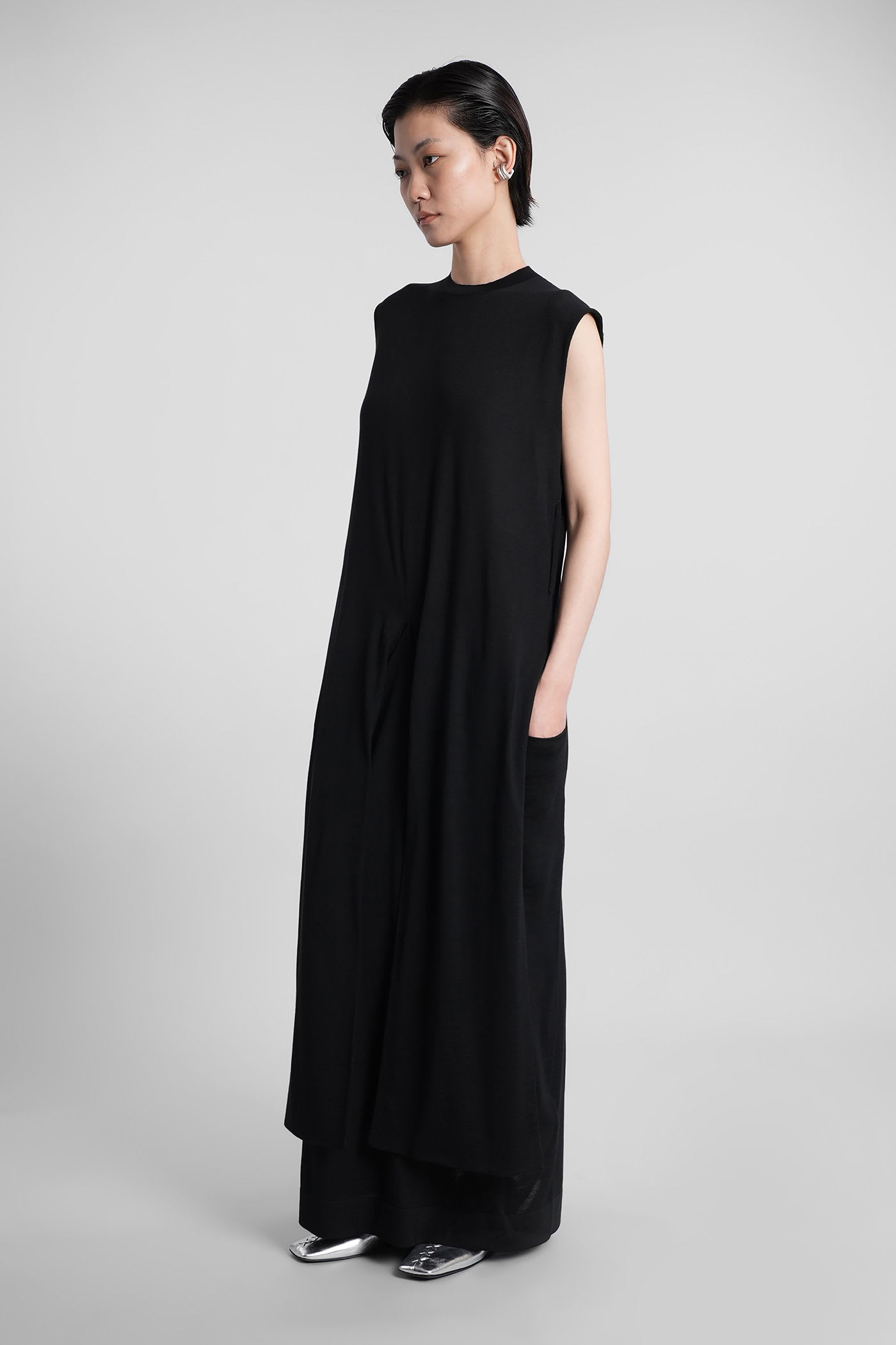 Jil Sander In Black Wool In Black