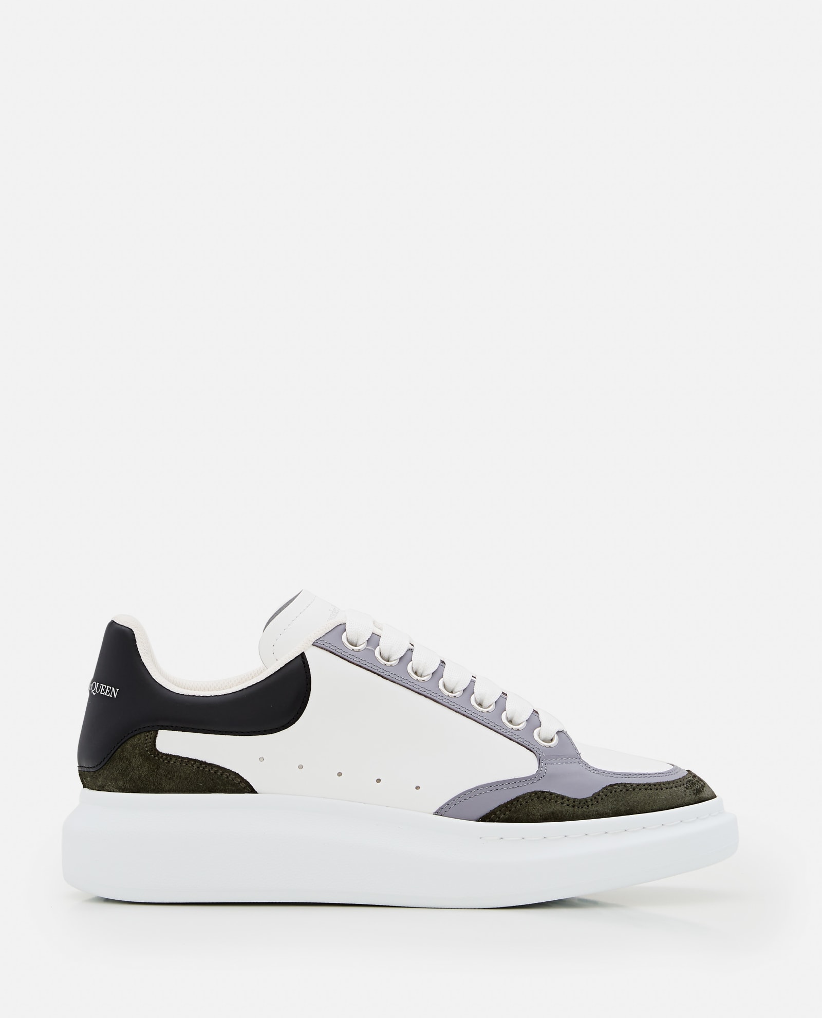 Alexander Mcqueen Oversize Leather Sneakers In Black | ModeSens