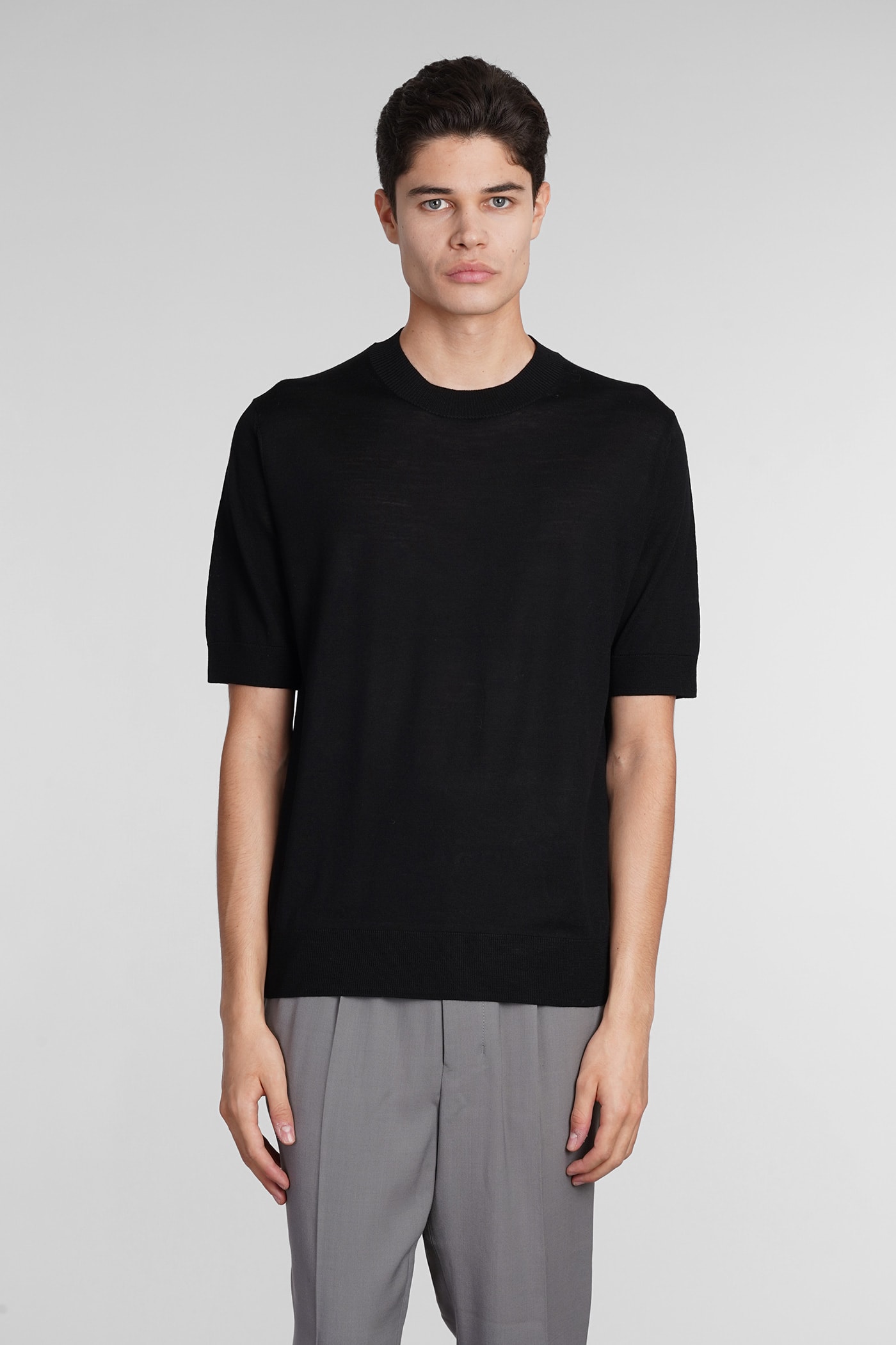 Ballantyne T-shirt In Black Wool