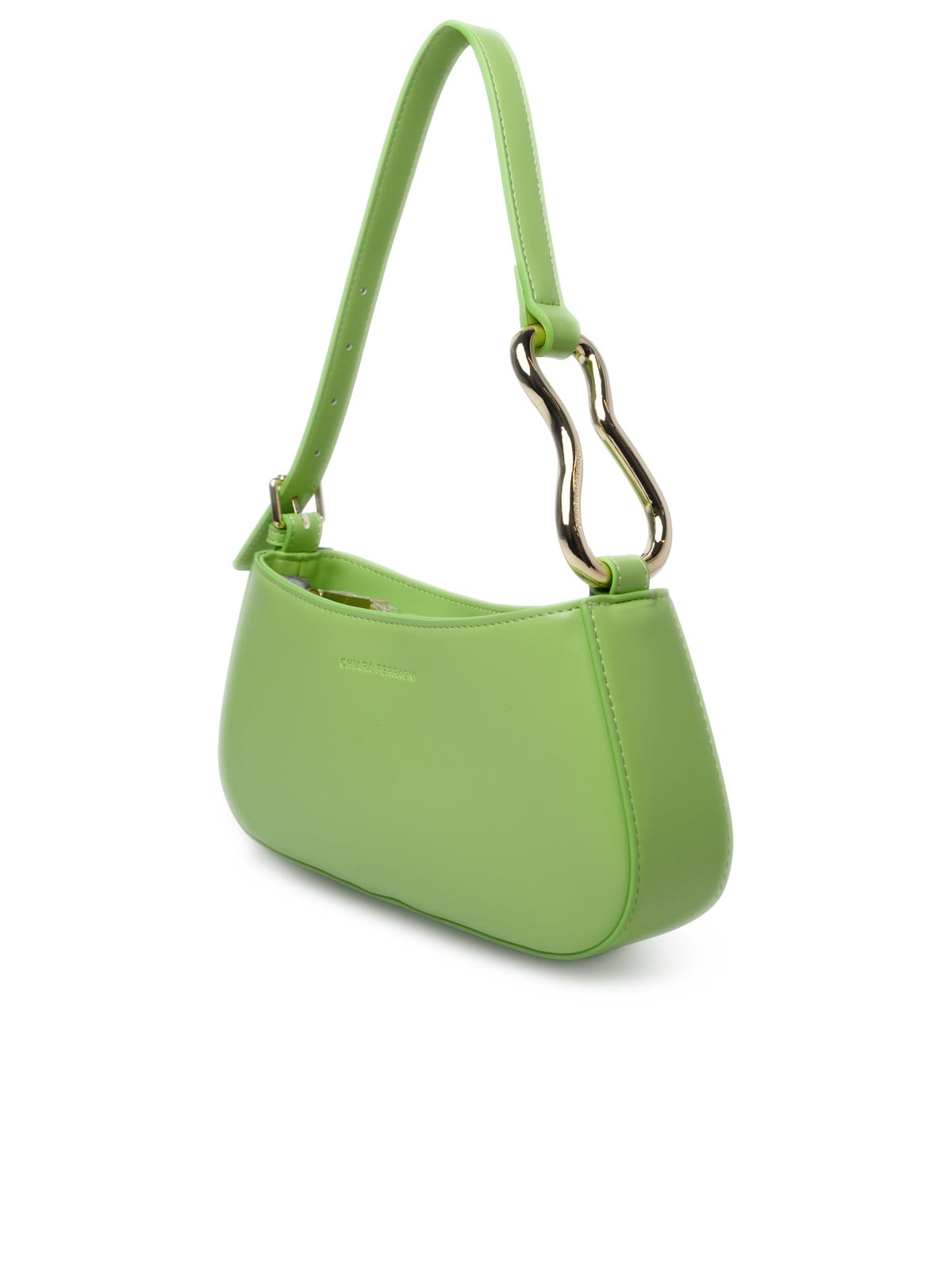Shop Chiara Ferragni Cfloop Green Polyester Bag