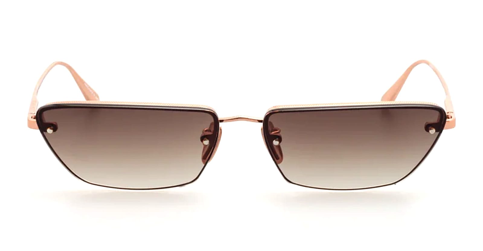 Linda Farrow Cleo - Rose Gold Sunglasses