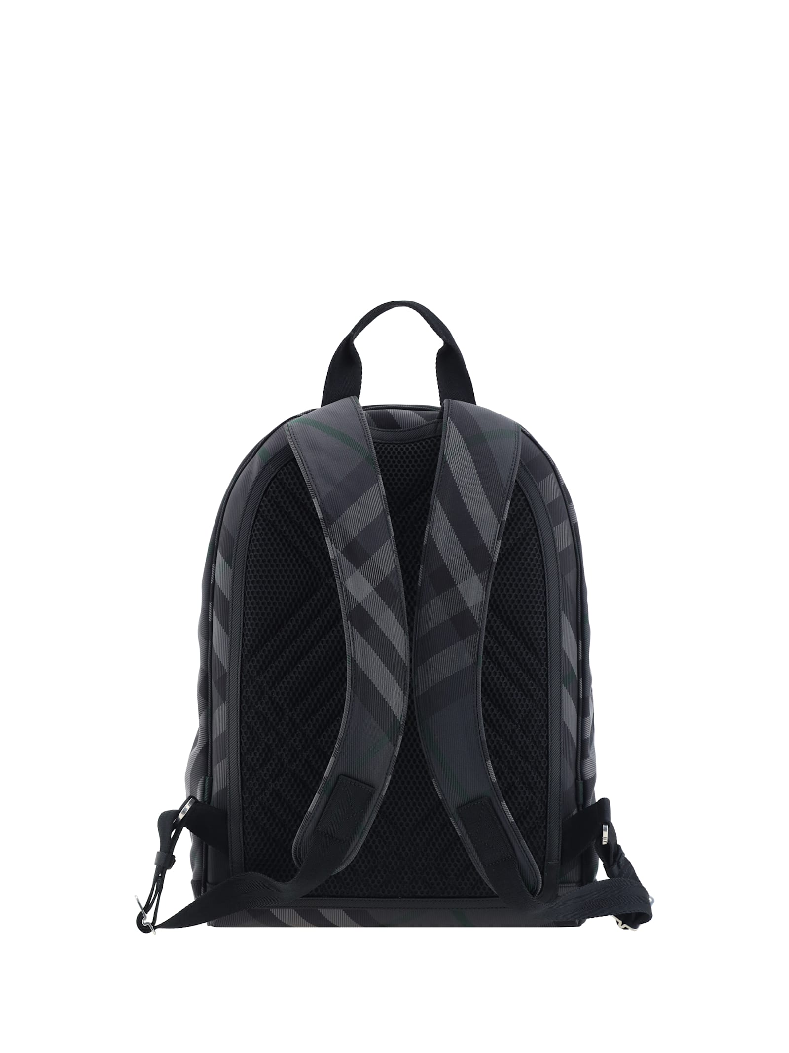 Shop Burberry Backpack In Charcoal