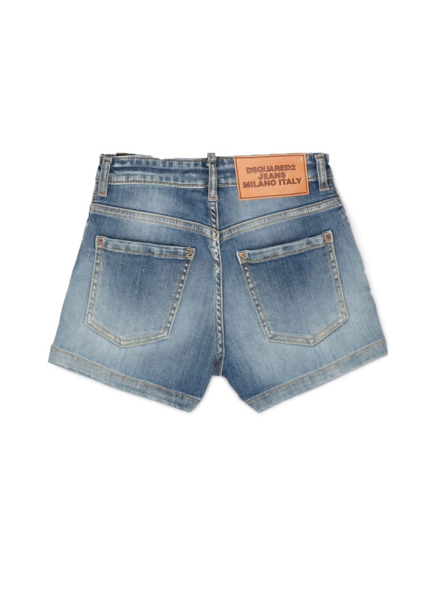 Dsquared2 Stretch Denim Shorts In Denim