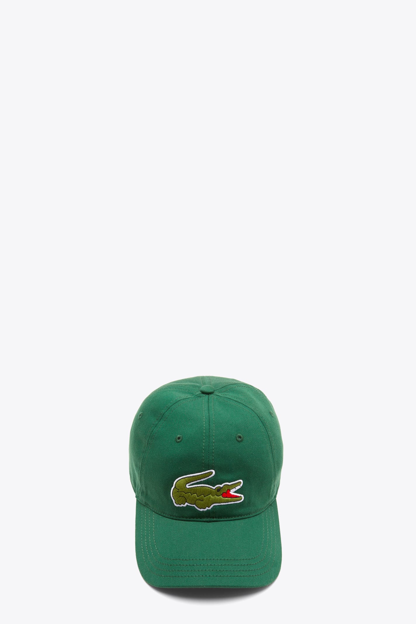 Lacoste Logo-embroidered Baseball Cap In Green