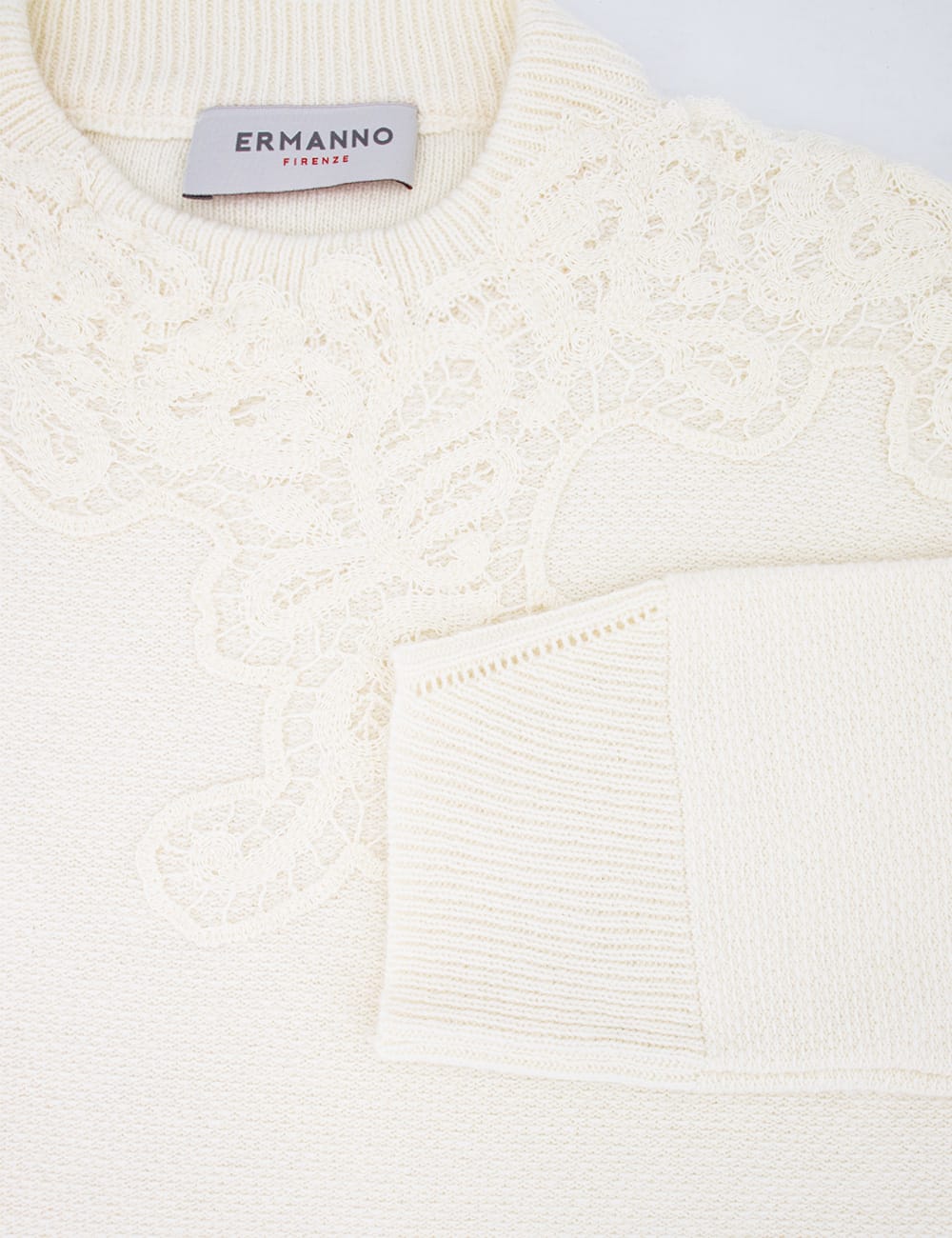 Shop Ermanno Firenze Sweater In Off White