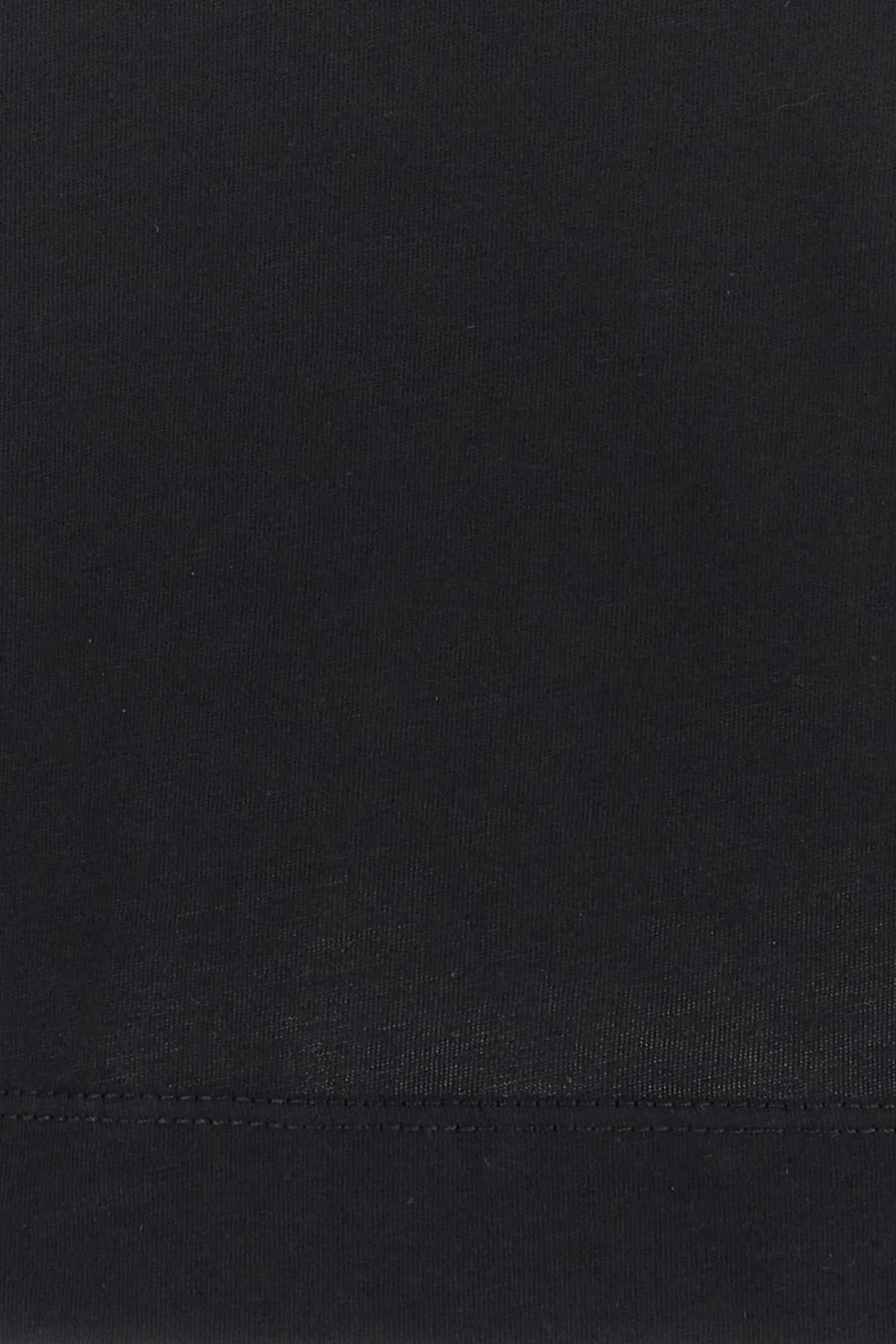 Shop Dries Van Noten Black Cotton T-shirt In Nero