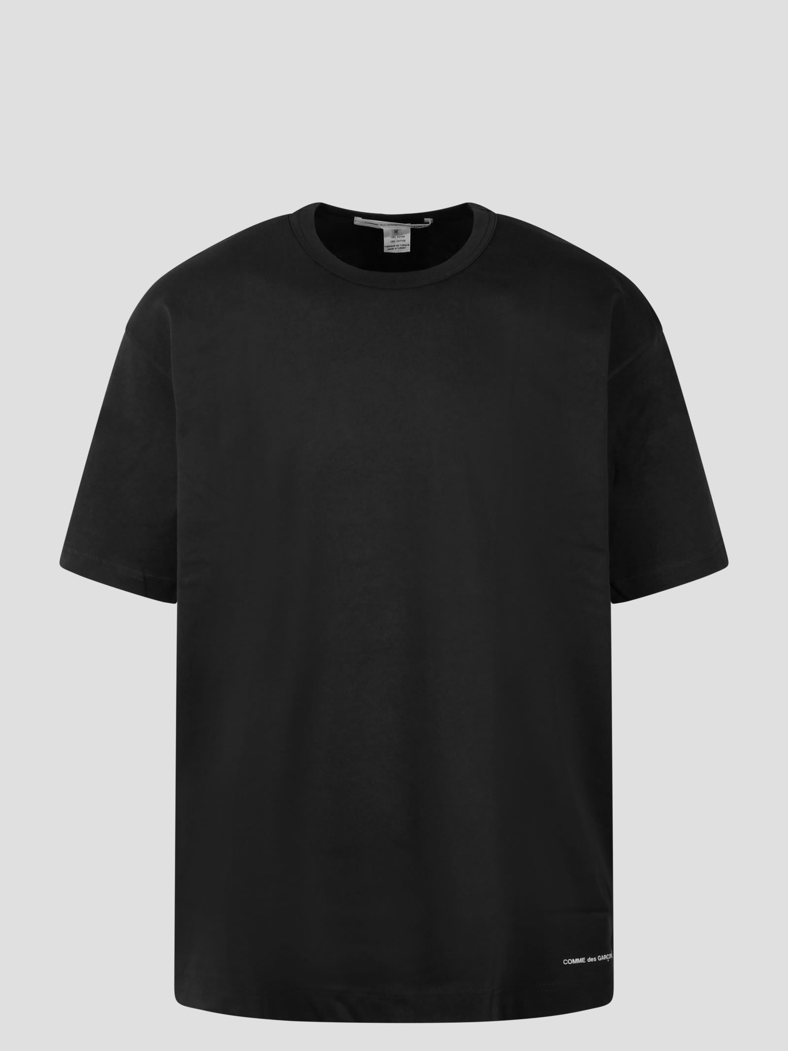 Shop Comme Des Garçons Shirt Jersey Cotton Basic T-shirt In Black