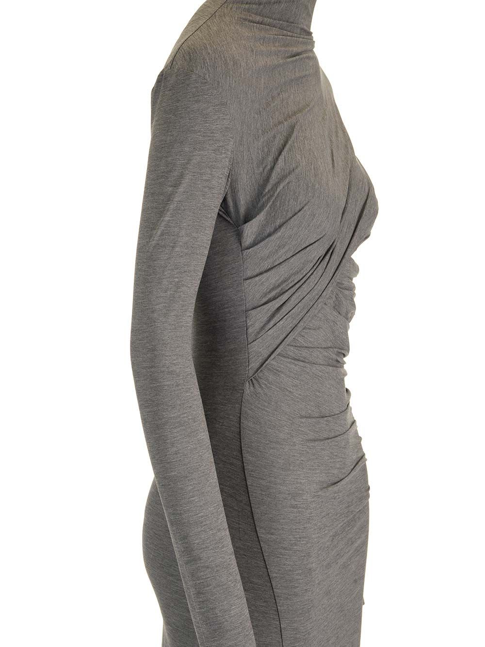 Shop Amazuìn Esme Jersey Long Dress In Grey