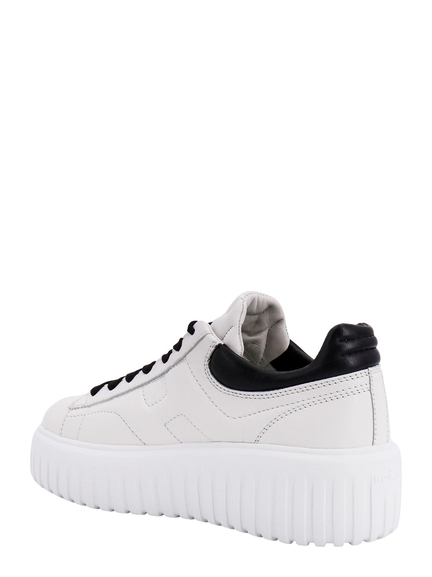 Shop Hogan H-stripes Sneakers In White