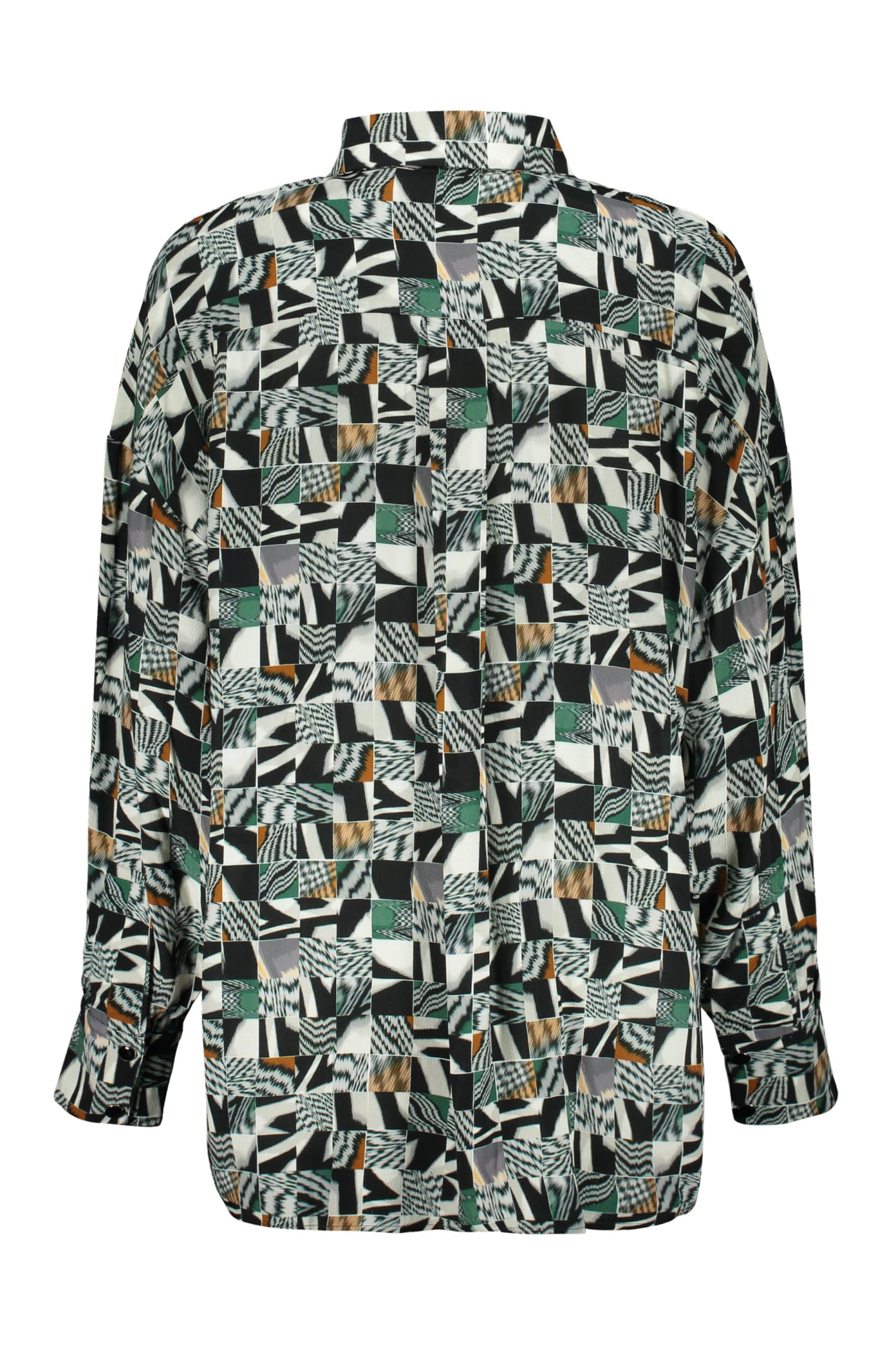 Shop Missoni Viscose Shirt In Multicolor