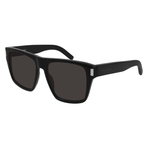 Shop Saint Laurent Sl 424 Sunglasses In Black Black Black