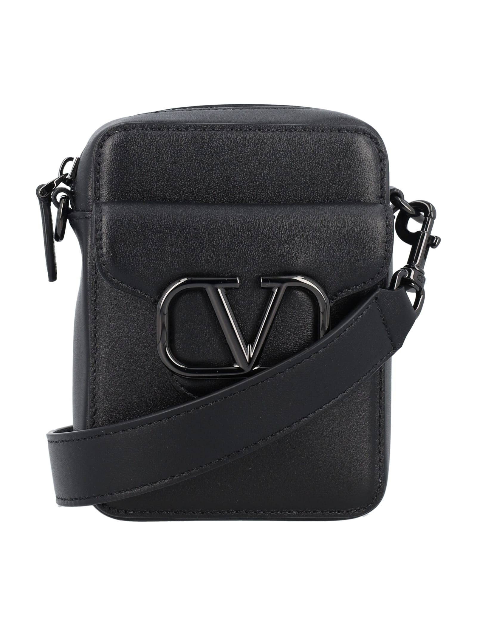 Valentino Garavani Small VLTN Logo Crossbody Bag in Nero Multi at Nordstrom