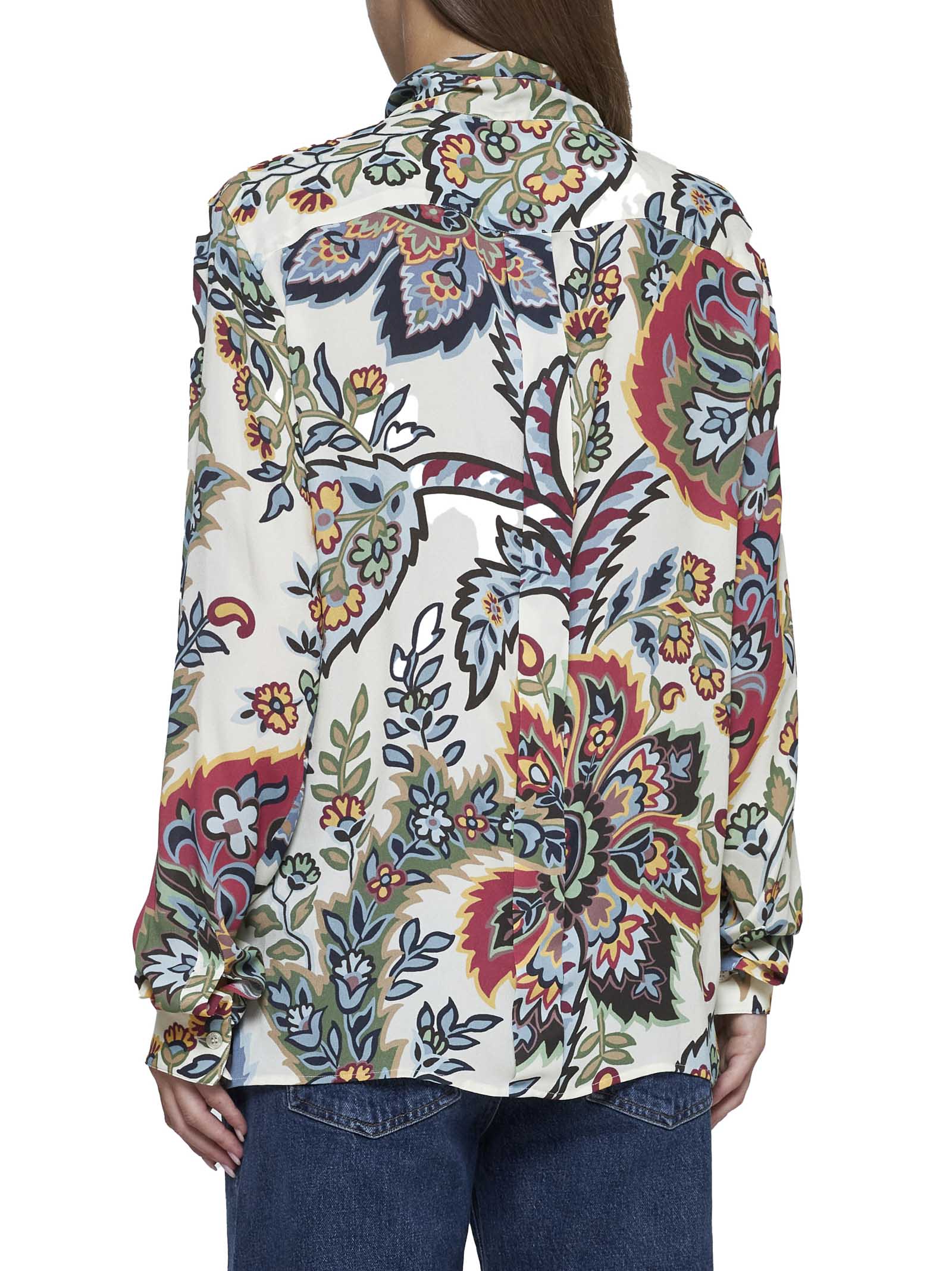 Shop Etro Shirt In Stampa F.do Bejge